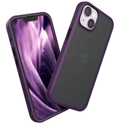 EAZY CASE Handyhülle Outdoor Case für Apple iPhone 14 / Apple iPhone 13 6,1 Zoll, Hybrid Case mit Aufprallschutz stoßfest Hülle Outdoor Lila Violett