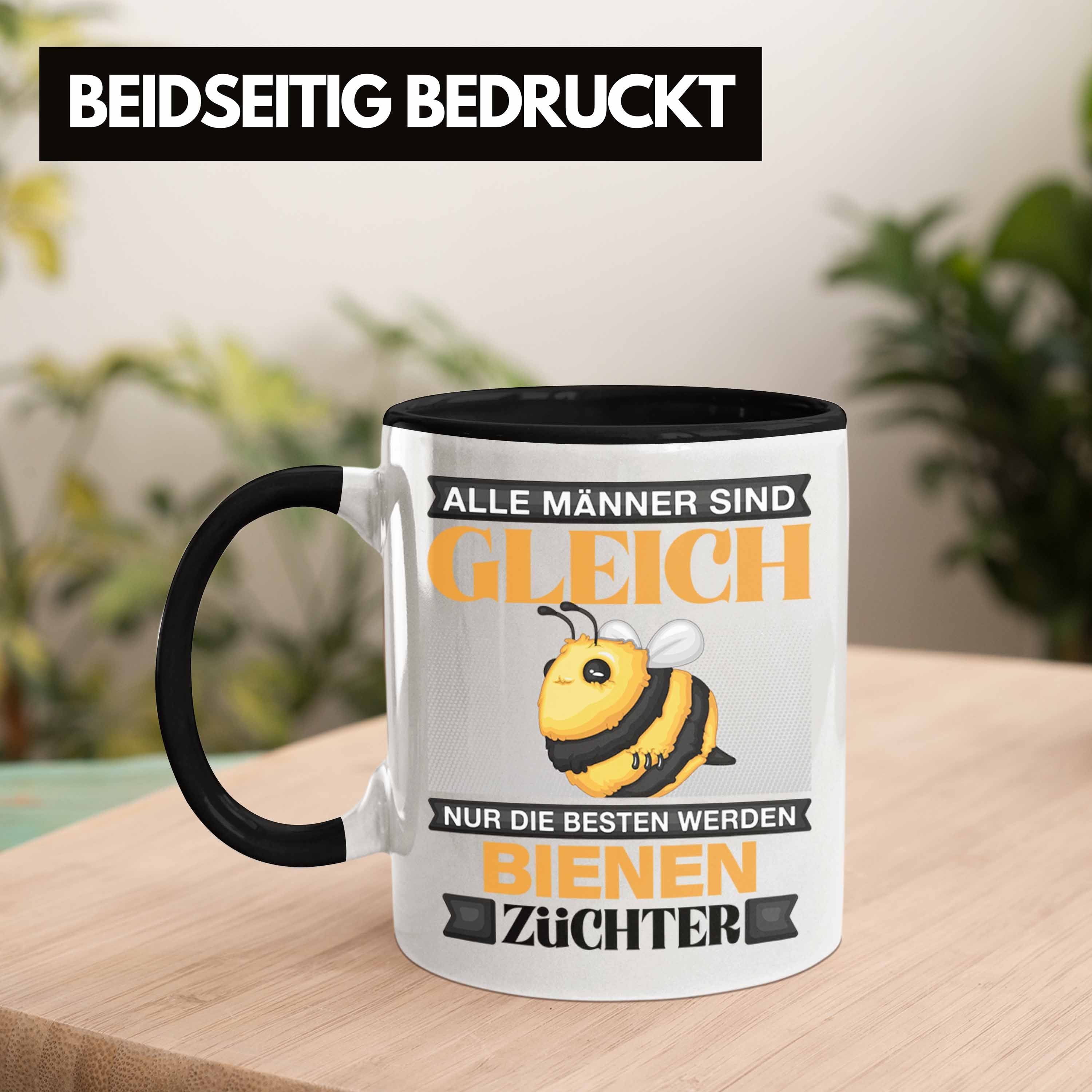 Trendation Tasse Bienen Züchter Tasse Geschenk Imker Lustiger Spruch Alle Männer Sind