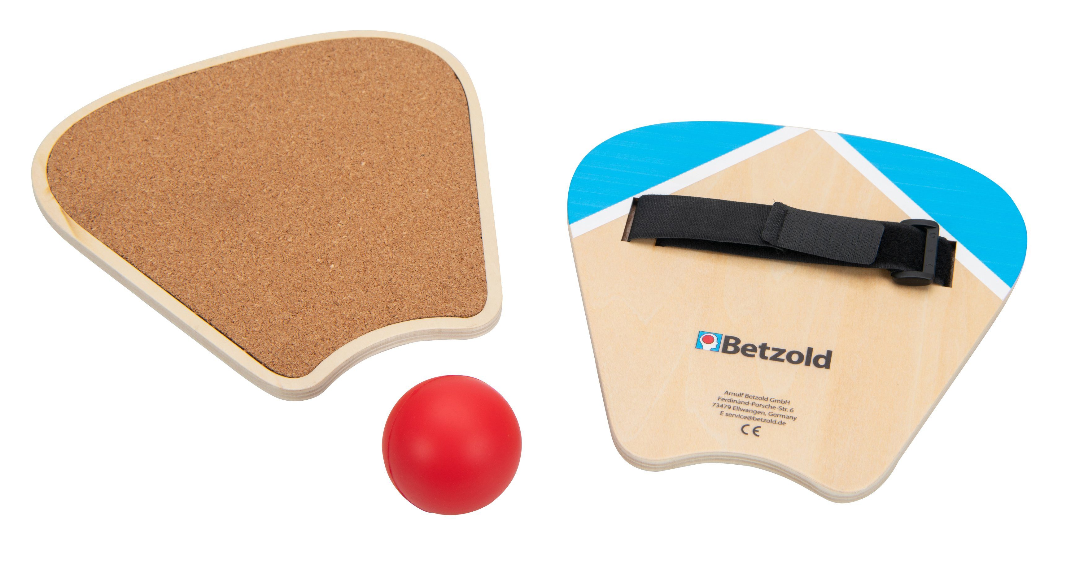 Outdoor-Spielzeug Schlagball - Set Holz-Rückschlagspiel für 2 Personen