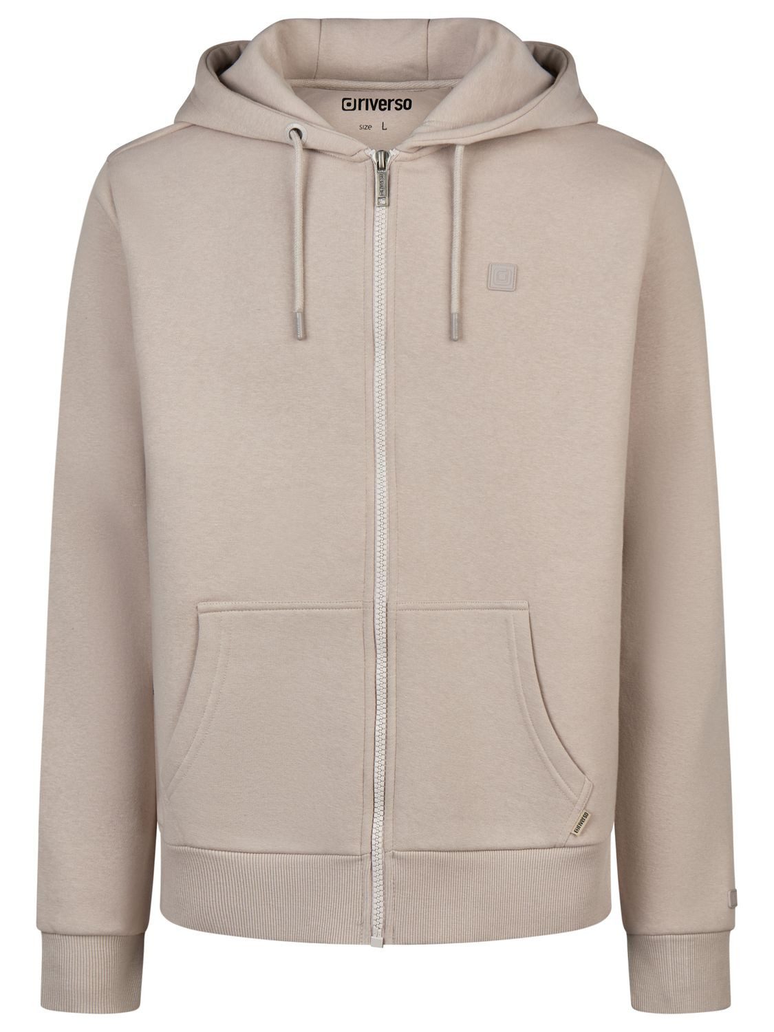 riverso Kapuzensweatjacke Herren Sweatjacke RIVBrad Regular Fit Hoodie mit Kängurutasche – Bild 3 von 4