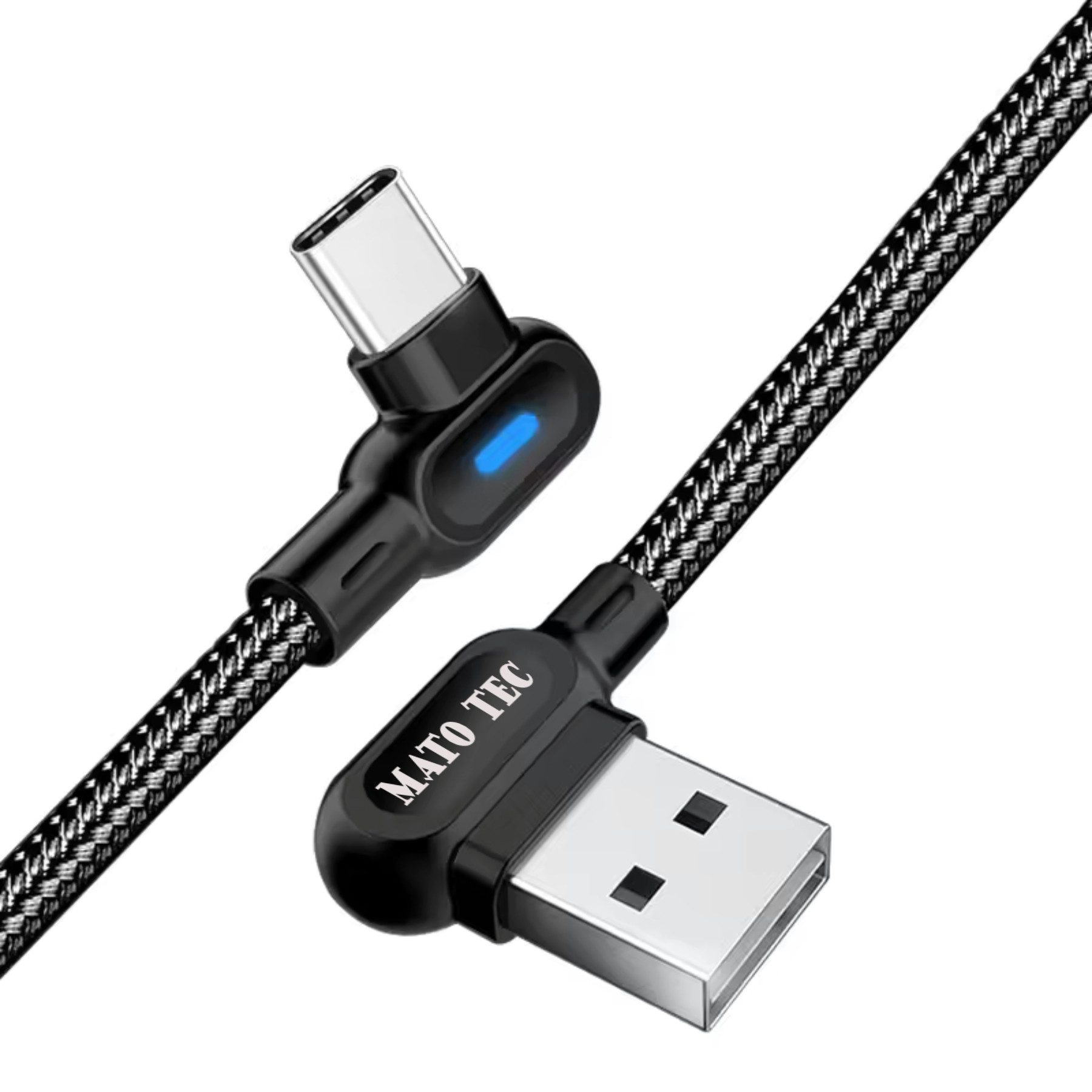 90 Grad Ladekabel Winkel Typ-C USB-C Kabel abgewinkelt USB-Kabel Smartphone-Kabel
