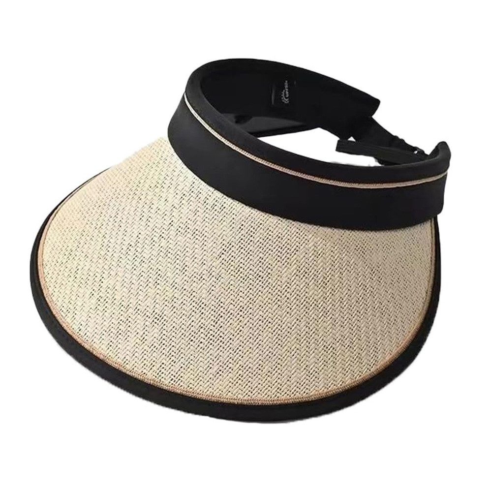 nsihing Sonnenhut Breitkrempiger Stroh-Sonnenhut für Damen mit UV-Schutz Strandhut, Outdoor-Sonnenschutzhut für Damen