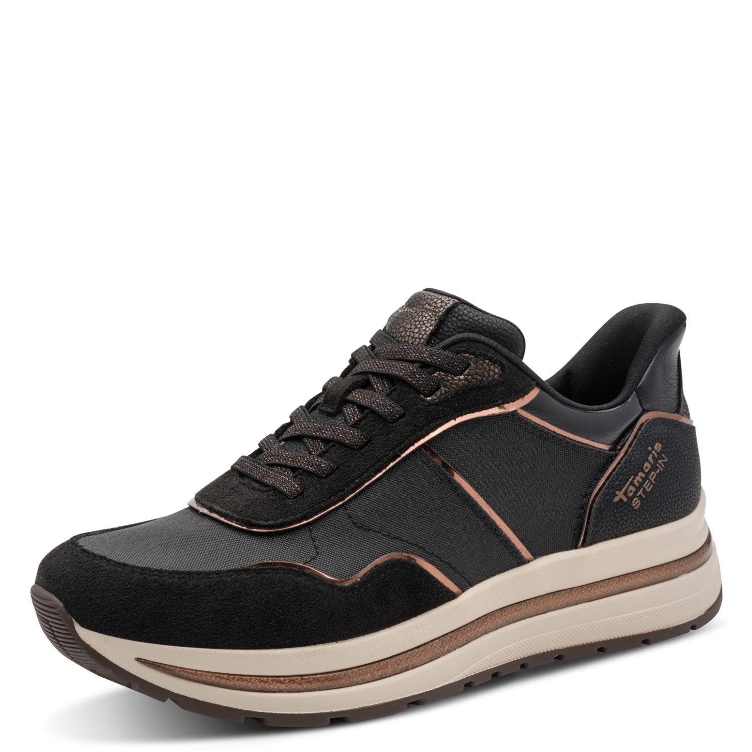 Tamaris Plateausneaker Freizeitschuh, STEP IN Damensneaker, Halbschuh veganer Herstellung
