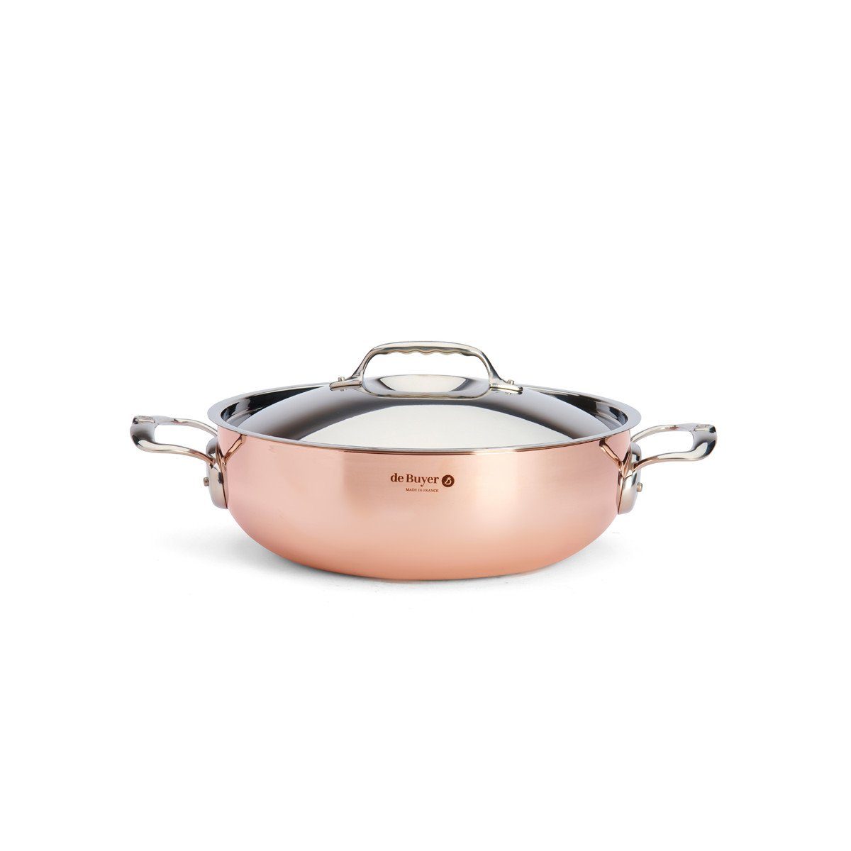 de Buyer Bräter Prima Matera, Kupfer- konisch 28 cm / 4,9 L induktionsgeeignet -
