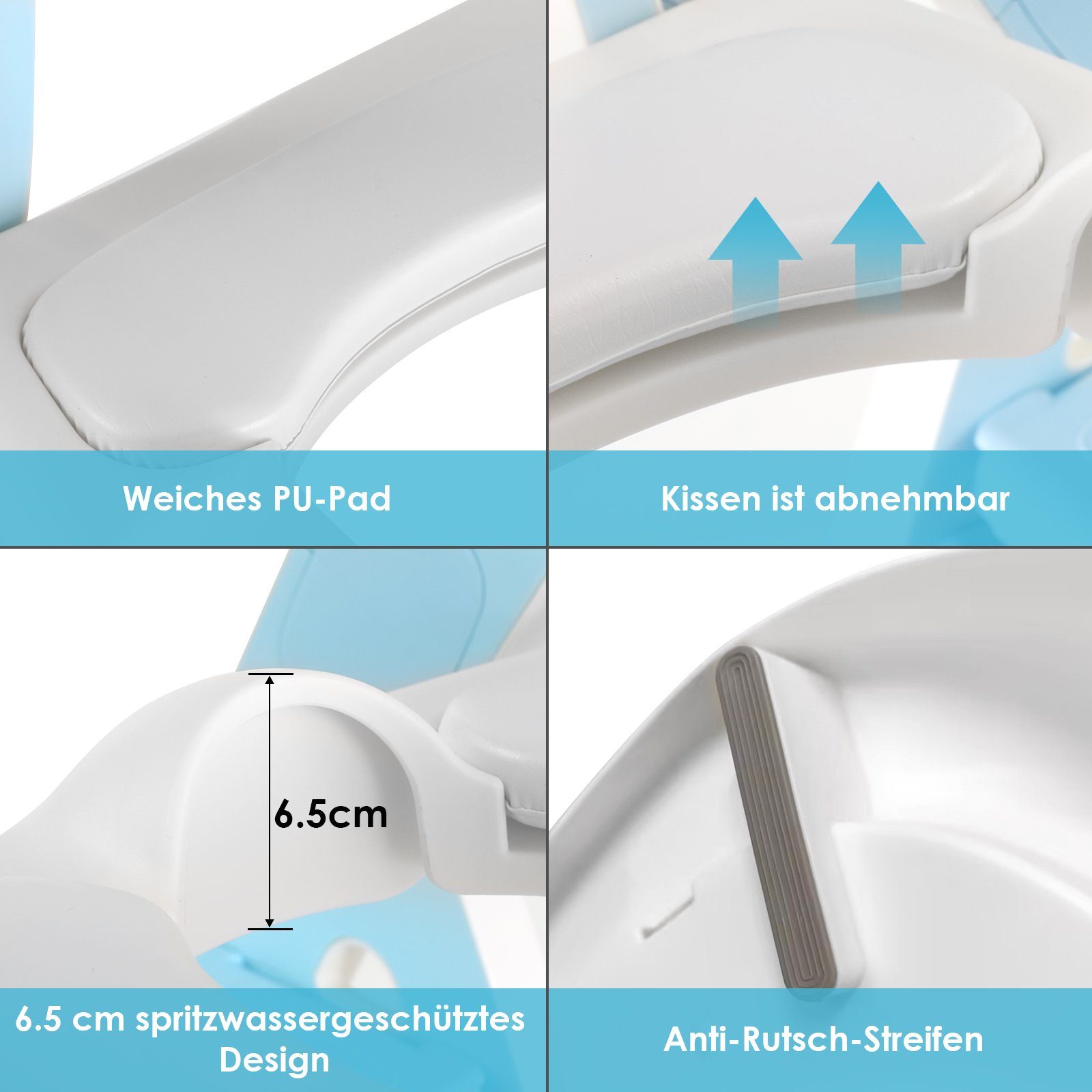TLGREEN Toilettentrainer,Toilettensitz Kinder mit Treppe, (toilettensitz für kinder), Baby Toilettensitz 2 in 1 mit Tritthocker