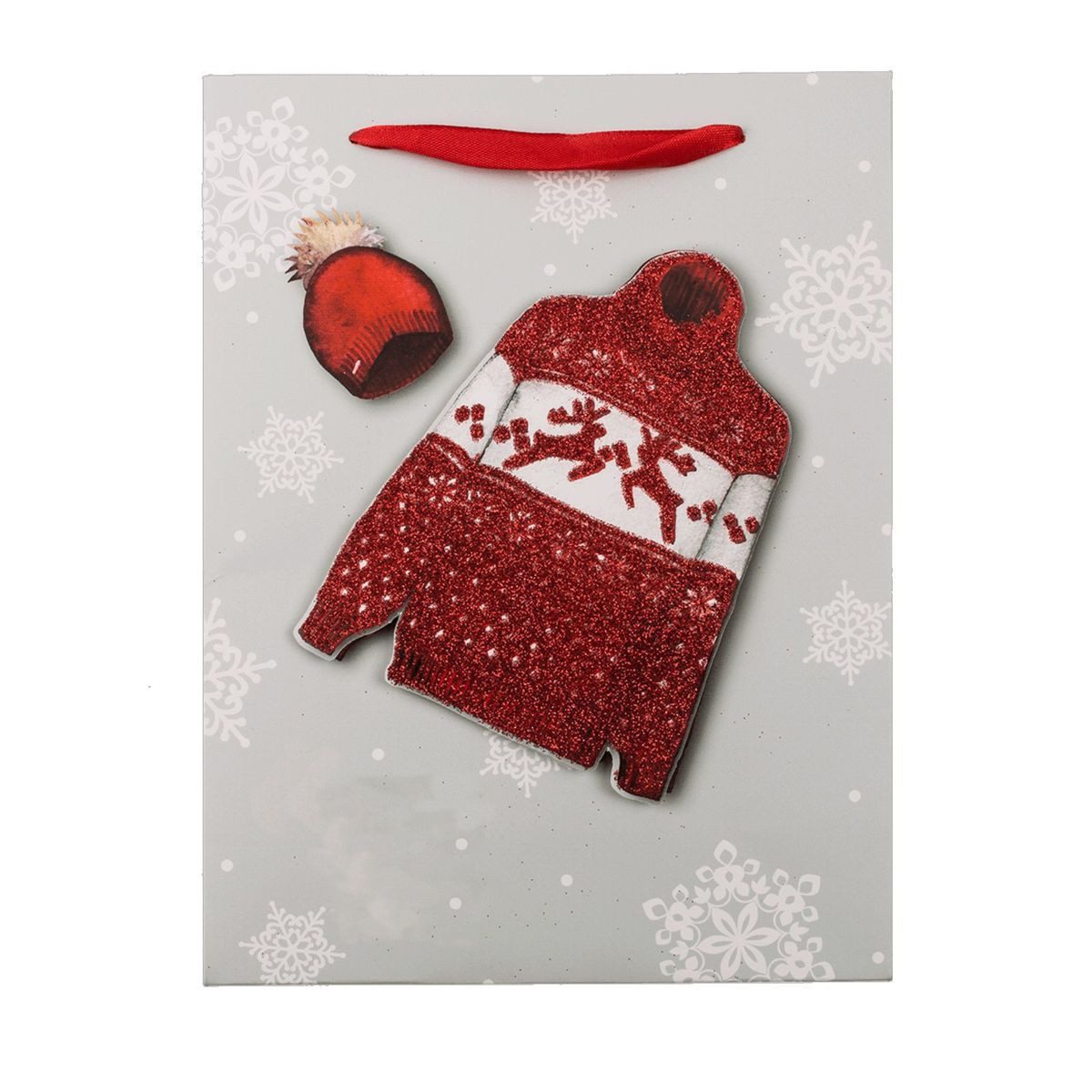 Marabellas Shop Tragetasche 3er Set 3D Glitzermotiv Geschenktasche Geschenktüte mit Tragegriff, passende Motivreihe