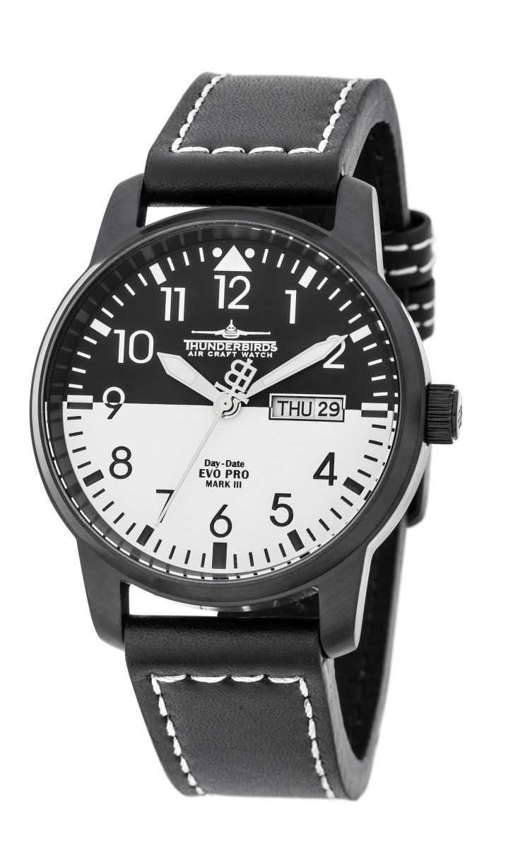 Thunderbirds Quarzuhr EvoPro Lederband TB1068-05 mm - 40 Herrenuhr 