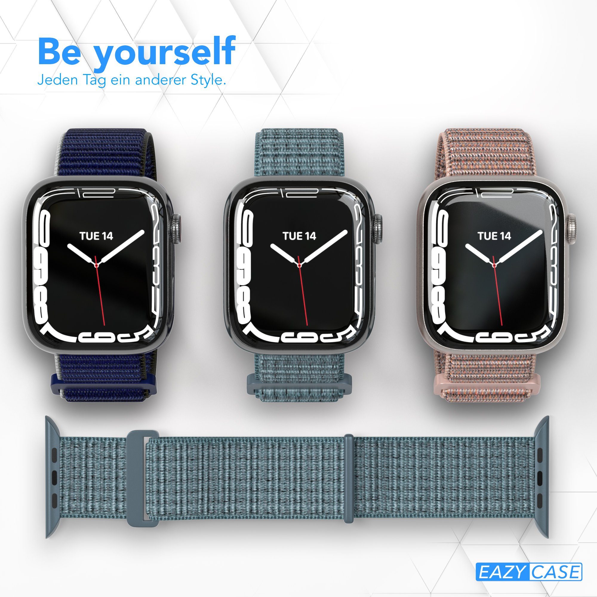 EAZY CASE Uhrenarmband Nylon Band für iWatch 11 10 9 8 7 6 5 4 3 2 SE Ultra günstig online kaufen