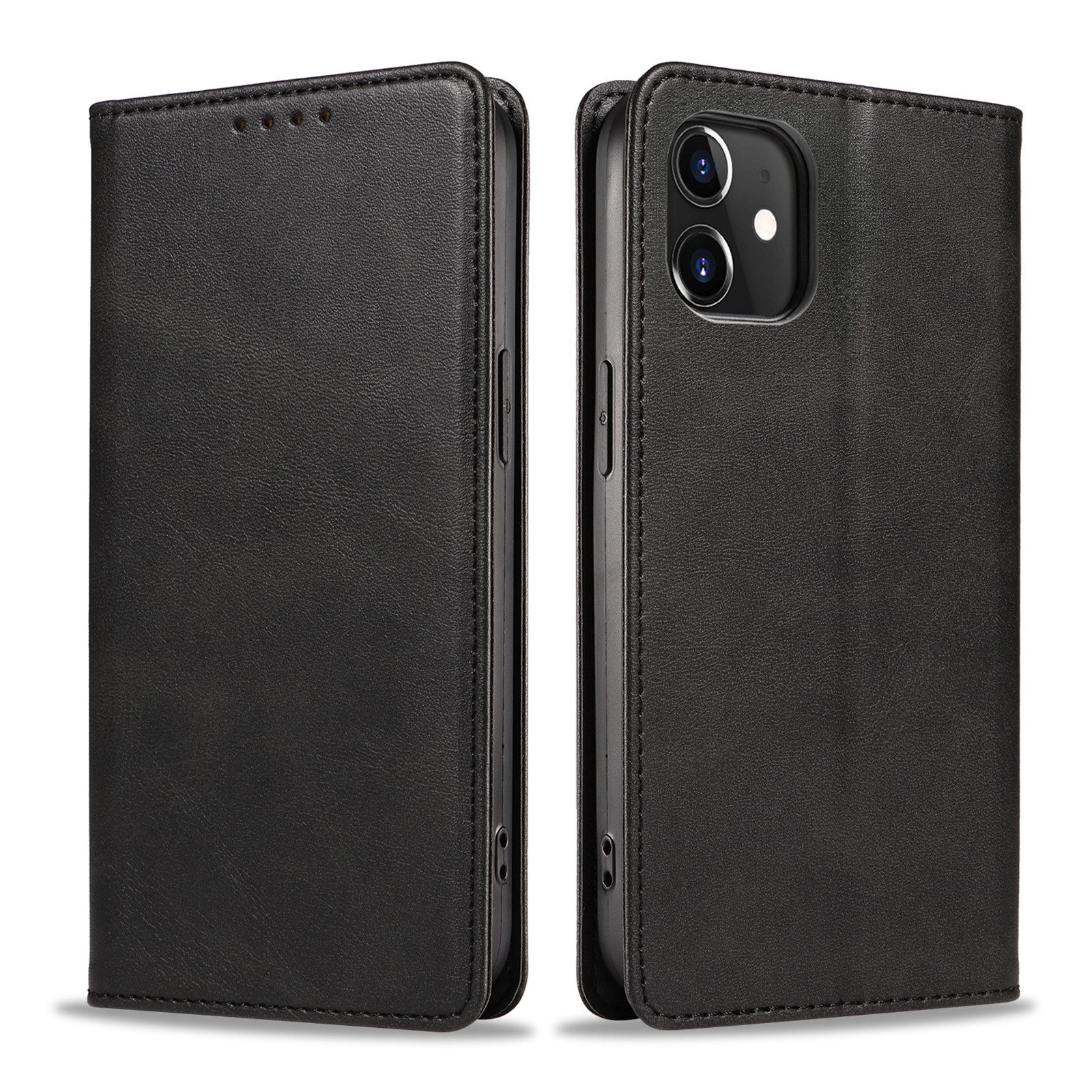 Tec-Expert Handyhülle Tasche Hülle für Apple iPhone 11 6.1 Zoll, 6.1", Cover Klapphülle Case mit Kartenfach Fliphülle aufstellbar