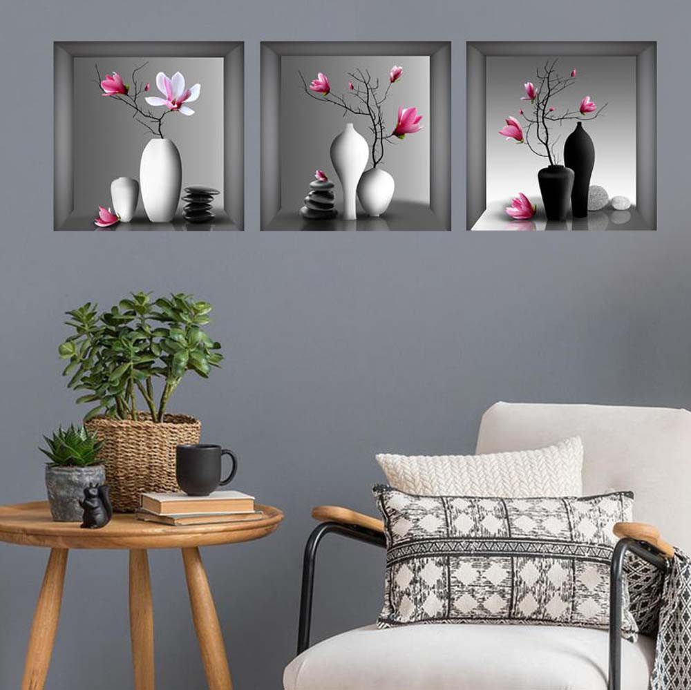trends for living Wandbild Wandbild 3er Set Orchidee 30x30 cm ohne Rahmen f günstig online kaufen