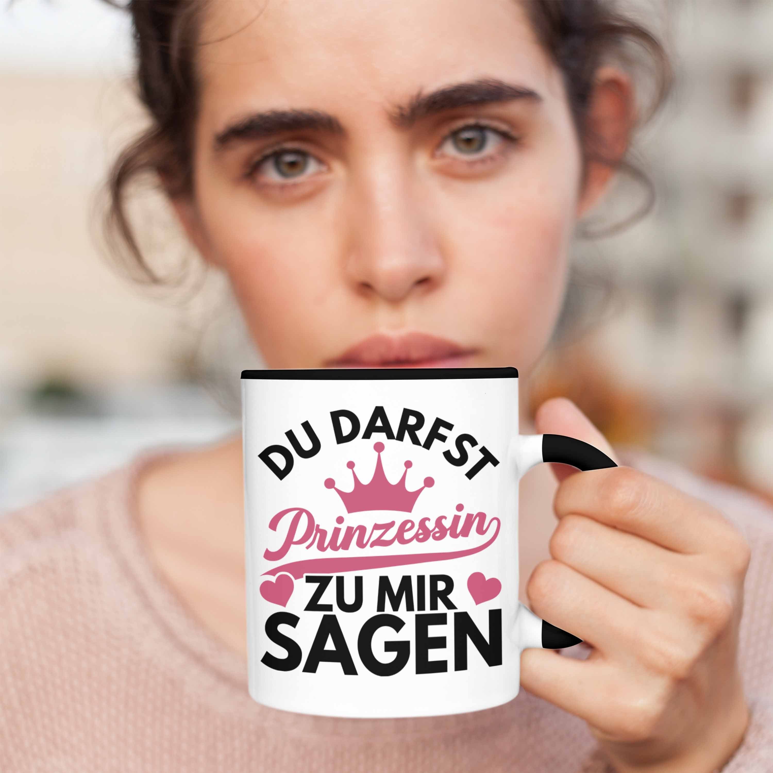 Schwarz Trendation Prinzessin Trendation - Darfst Du Tasse Jugendliche Zicke Zu Lustiges Teenager Tasse Geschenk Mir Geschenk Sagen Mädchen