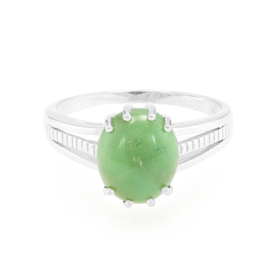 Cavill Silberring Aussie Grüner Chrysopras 925 Silber Ring, 1,95ct (1-tlg)
