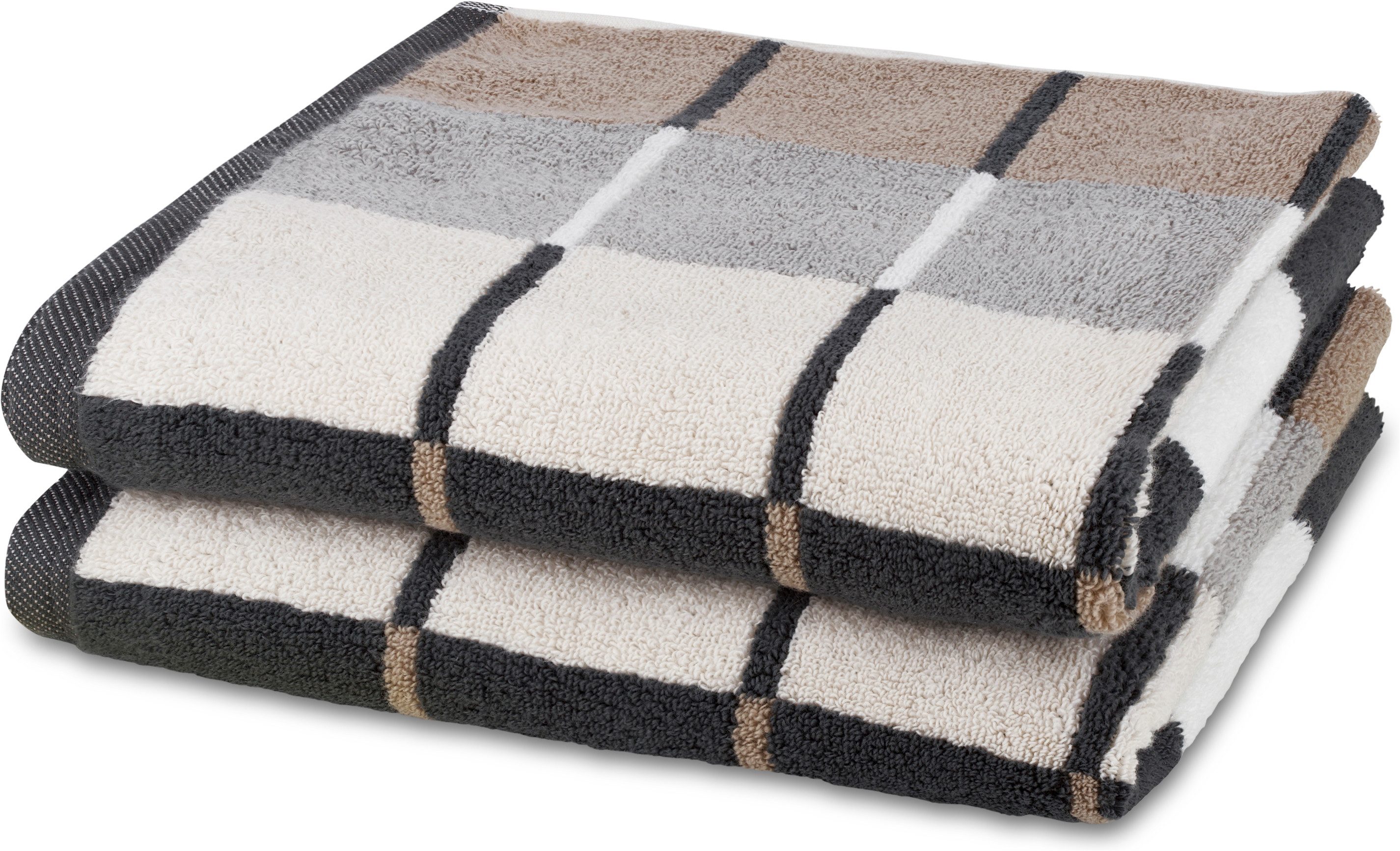 ROSS Handtücher Three Stars 9042, Frottier (Packung, 2-St), 100% Baumwolle, made in Germany