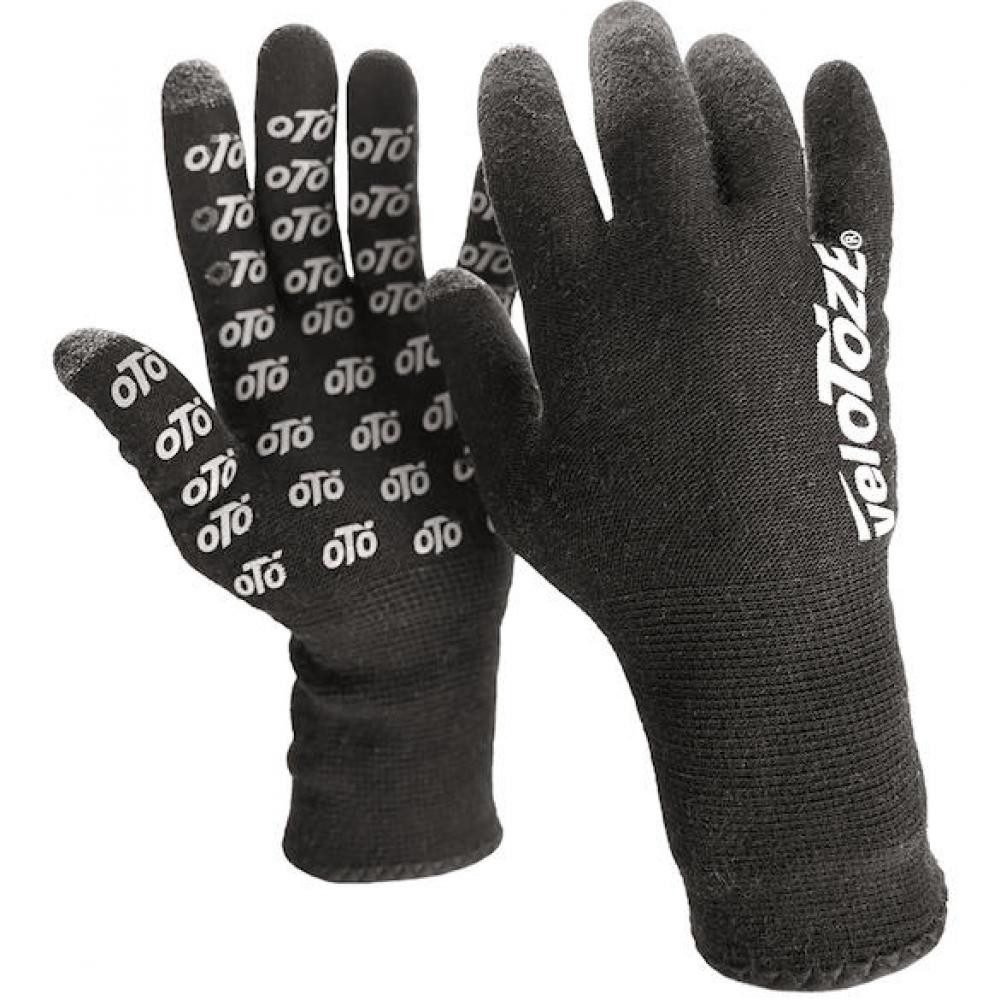 Velotoze Fahrradhandschuhe VeloToze Handschuhe Knitted wasserdicht L Schwarz - warme, trockene Hä