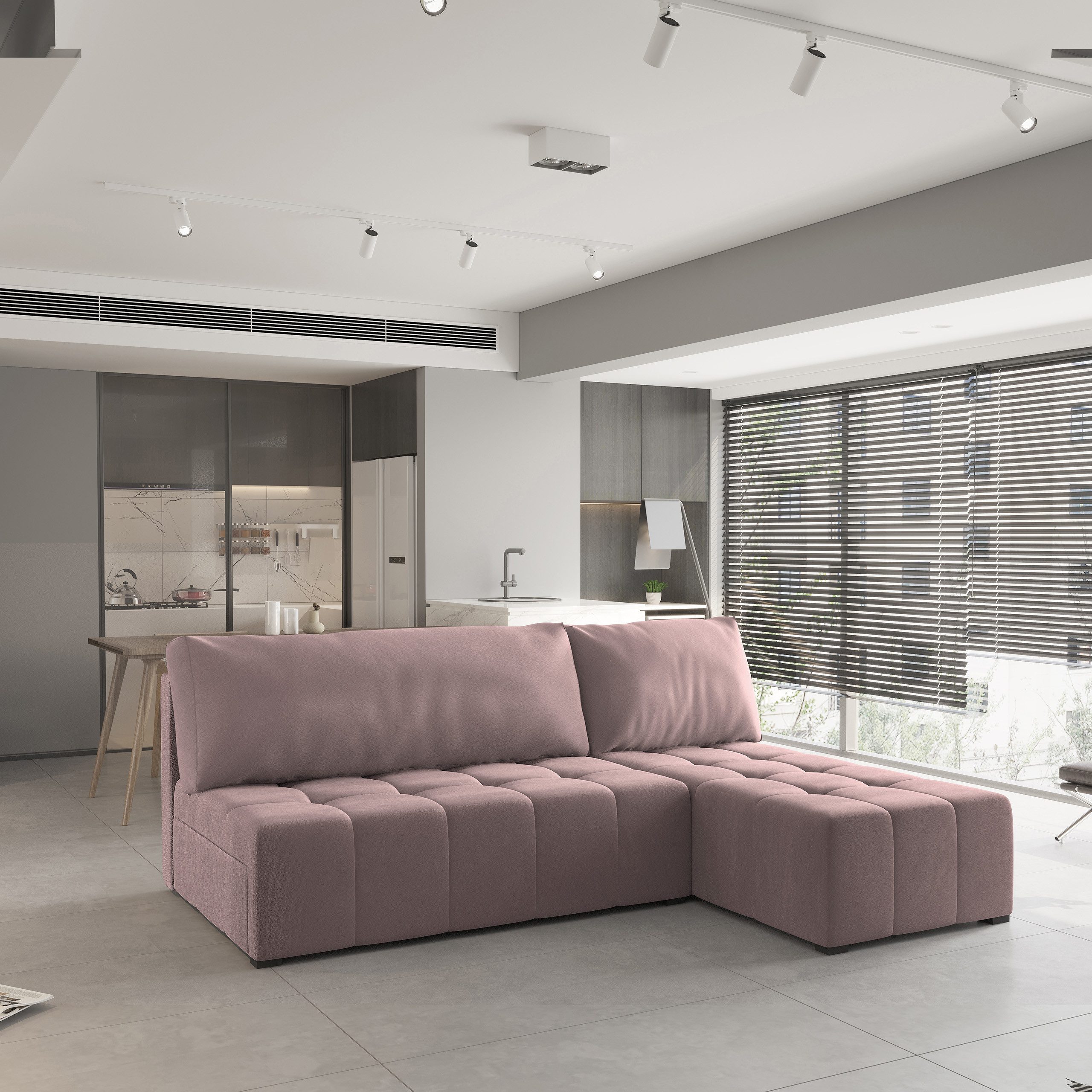 Masseno Ecksofa DOMIRA mit Schlaffunktion L-Form, günstig online kaufen