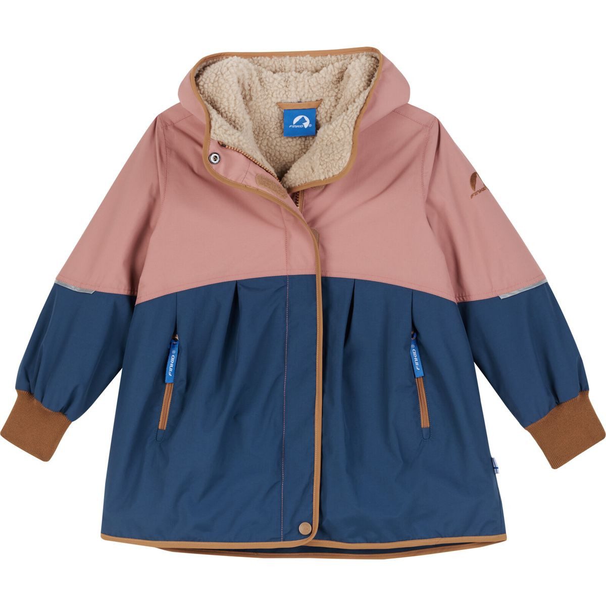 Finkid Hardshelljacke Aina Mukka Winterjacke mit kuscheligem Teddyfutter, wasserfest, atmungsaktiv und