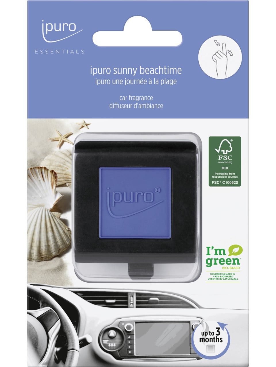 IPURO Raumduft ipuro Essentials Autoduft Sunny Beachtime