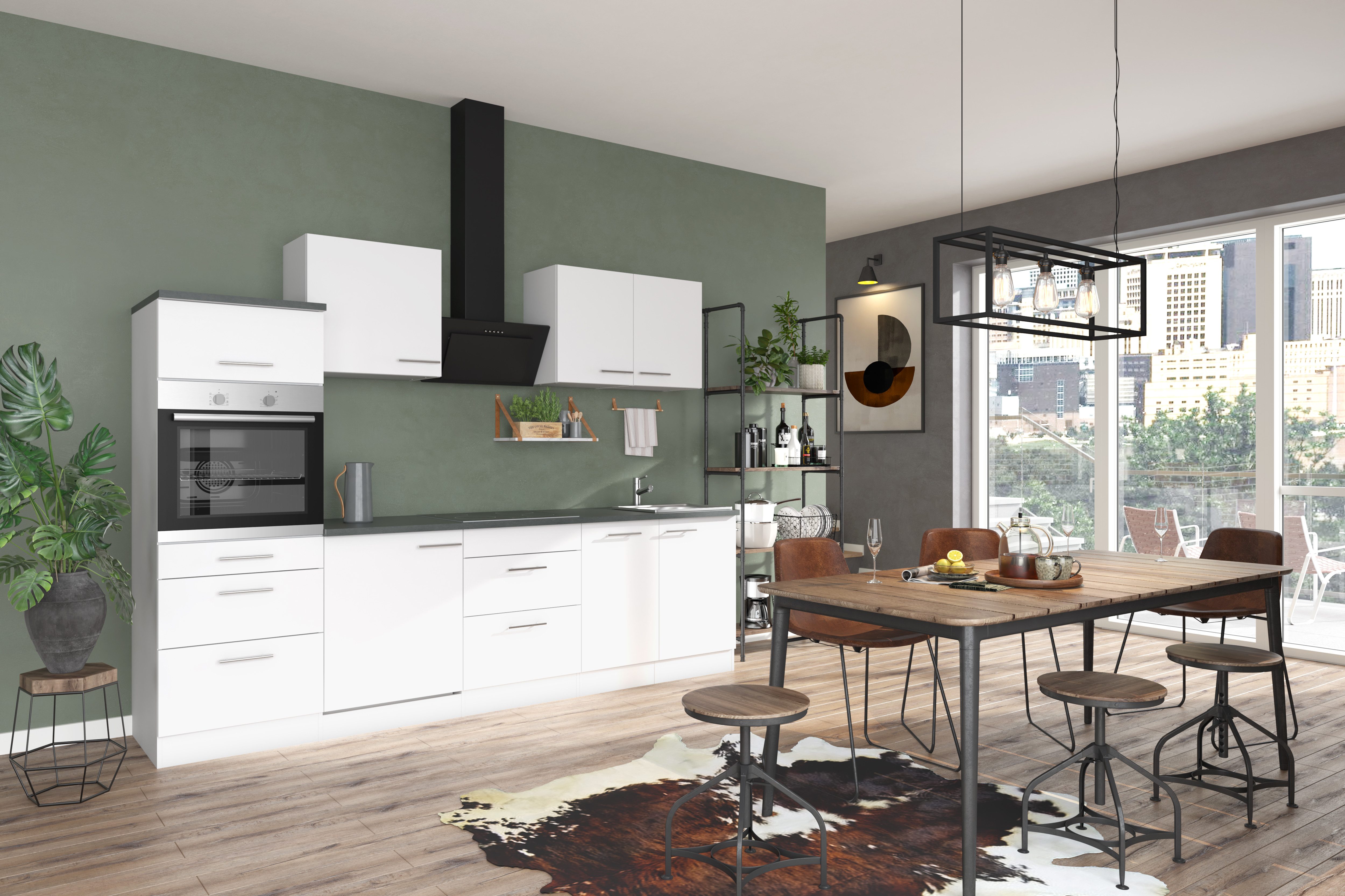 OPTIFIT Küche Bella, Breite 210 cm, wahlweise mit E-Geräten