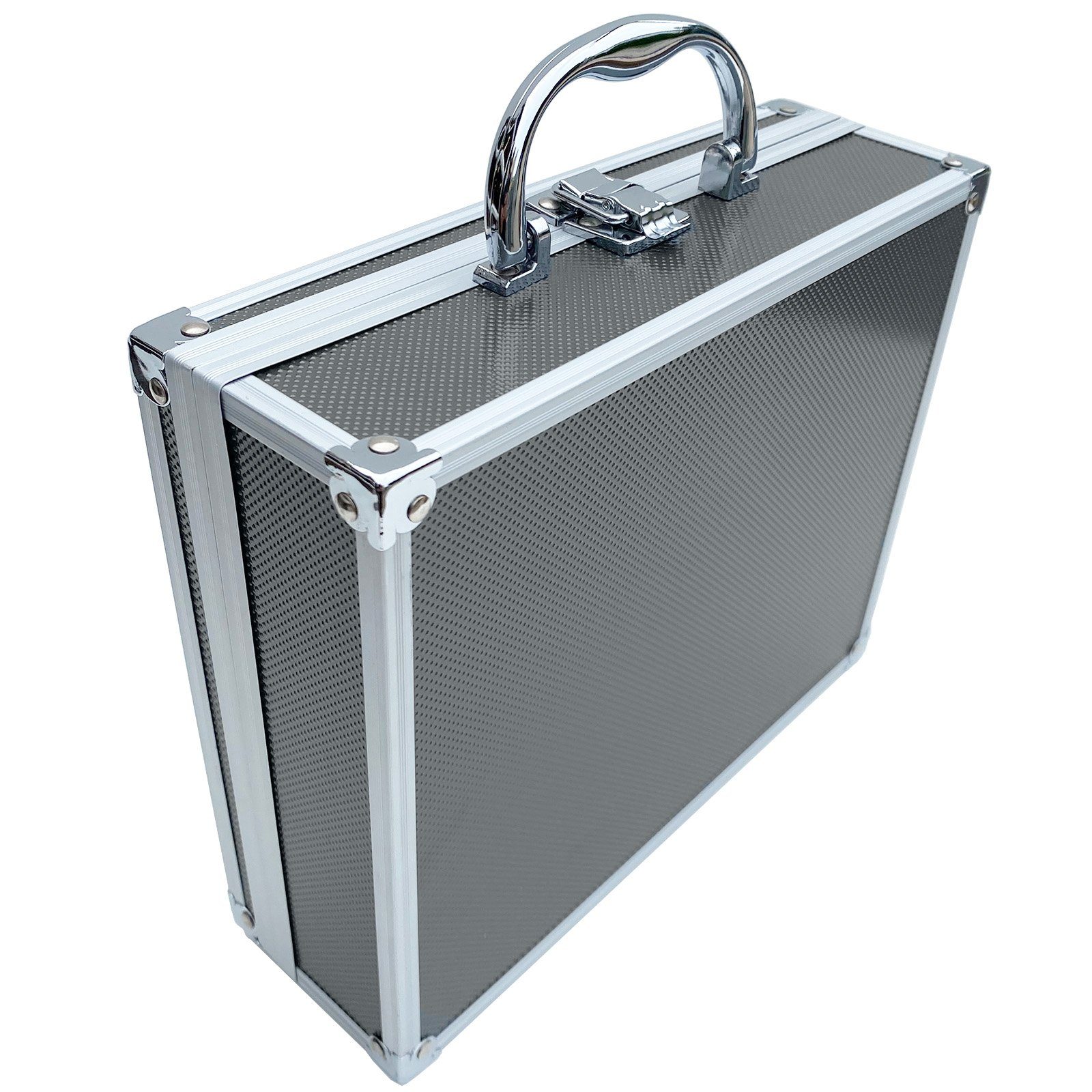 Aluminium Box ECI mit Grau Tools Koffer (LxBxH Farben Werkzeugkoffer Schaumstoffeinlage verschiedene