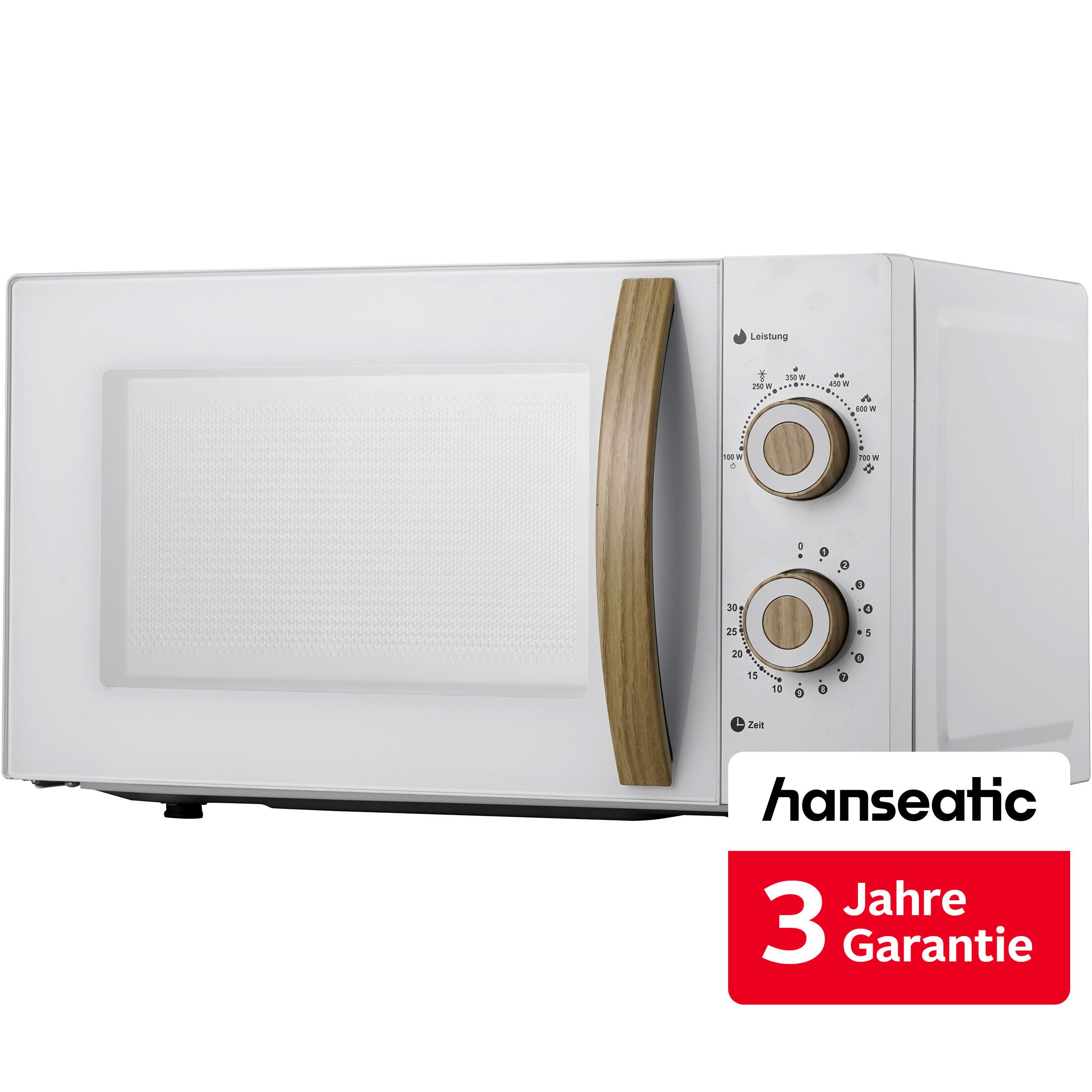 Hanseatic Mikrowelle SMH207WSH-P, weiß, Mikrowelle, 20 l, inkl. 3 Jahre Herstellergarantie