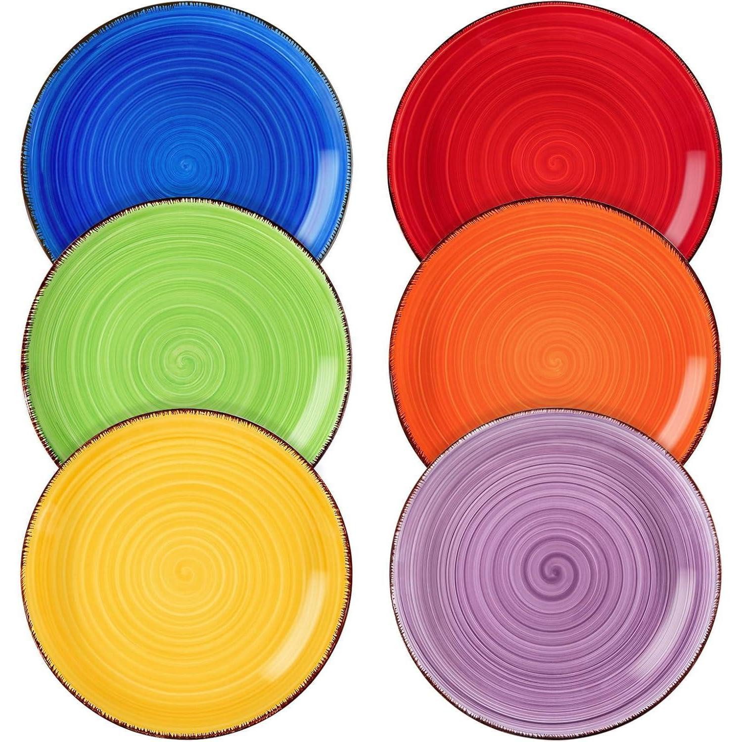 LuxusKollektion Dessertteller Kuchenteller Steinzeug BONITA 6-teiliges Flachteller Ø18,8cm