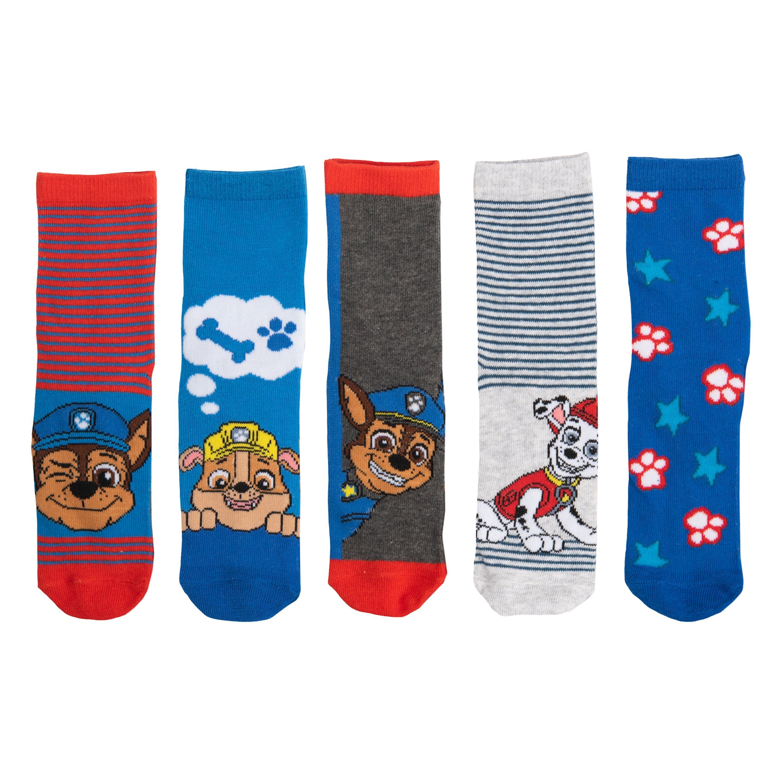 United Labels® Socken Paw Bunt Patrol Jungen für Socken (5er Pack)
