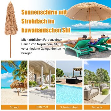 COSTWAY Sonnenschirm Marktschirm, mit Druckknopf