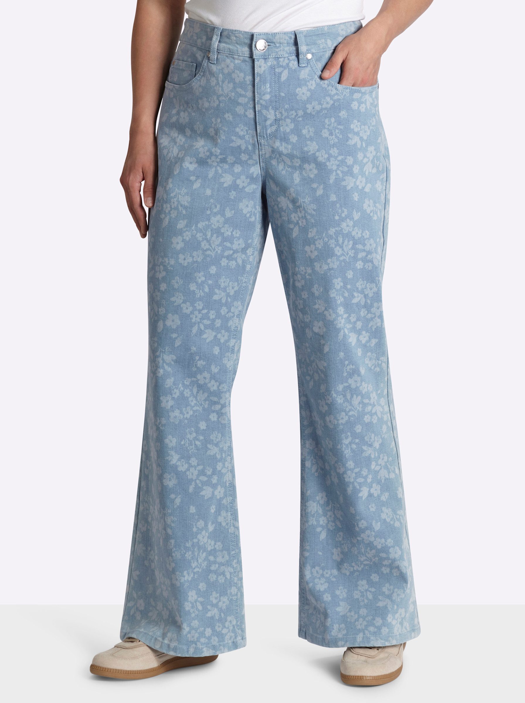 Sheego Bequeme Jeans Jeans erhöht