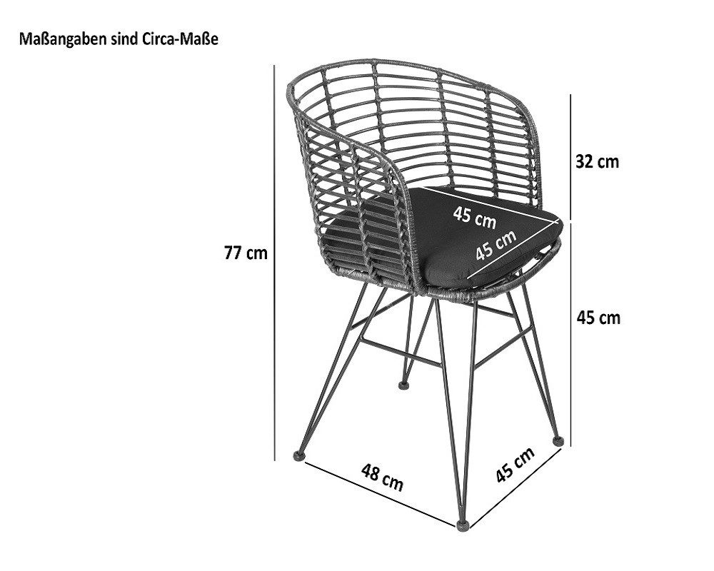 SAM® Esszimmerstuhl Mombasa, Trendiger Rattanstuhl, geflochtenes günstig online kaufen