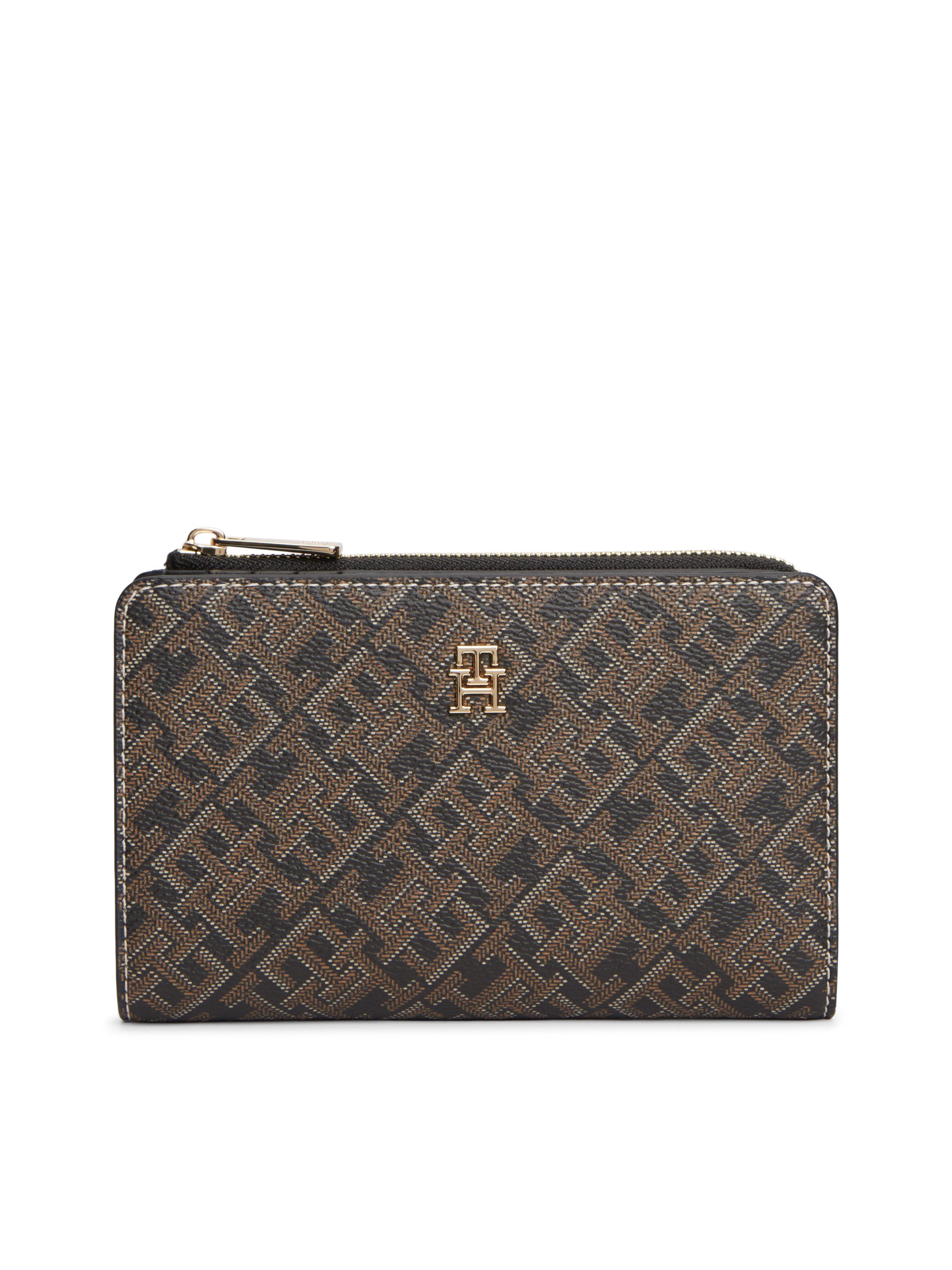 Tommy Hilfiger Geldbörse TH ICON BIFOLD WALLET MONOPLAY, Damen Geldbeutel, Portemonnaie mit TH-Schmucklogo