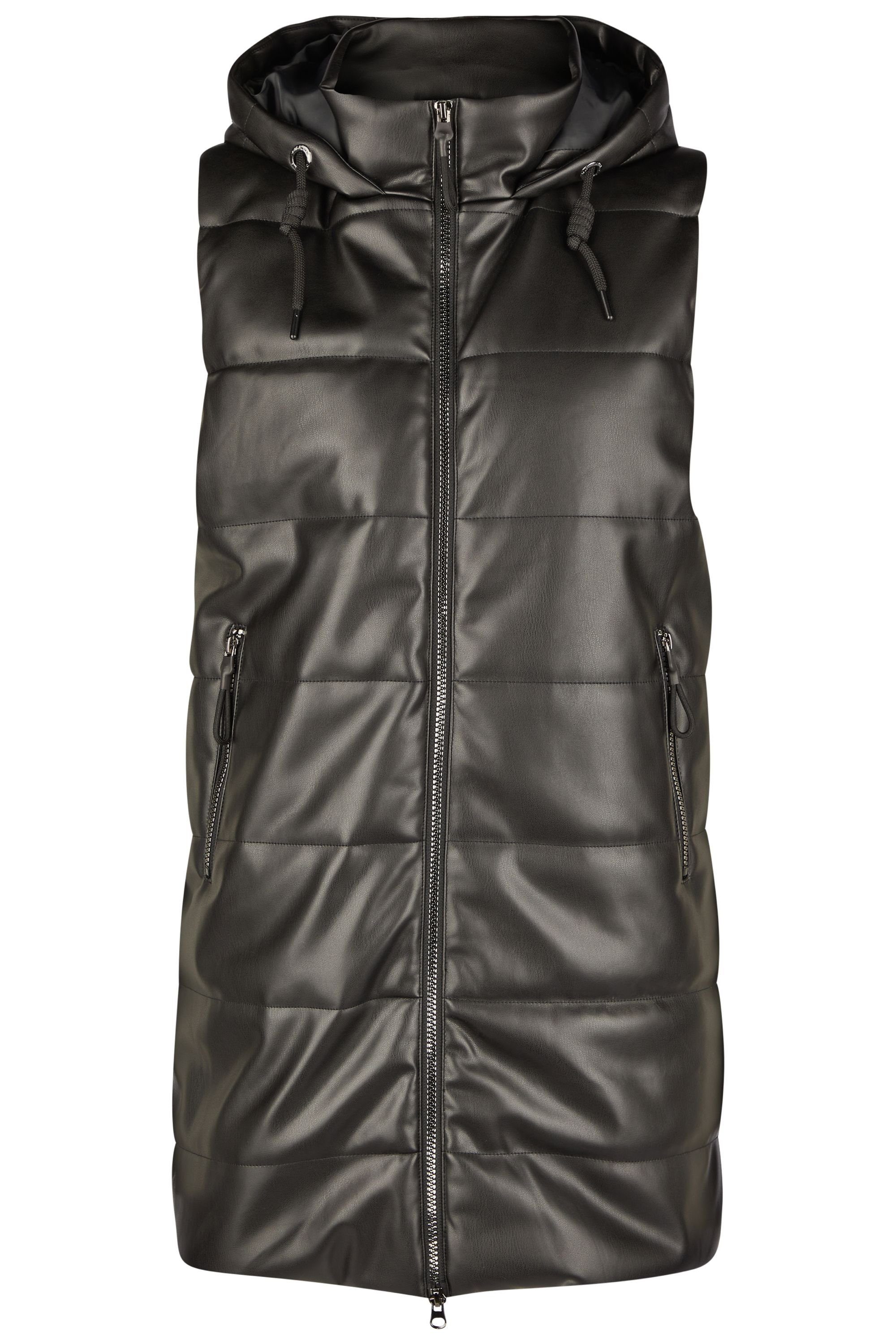 NAVIGAZIONE Steppweste in Leder-Optik günstig online kaufen