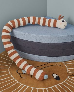 Kinderteppich OYOY - Teppich Löwe Rund aus Wolle/Baumwolle - Ø95 cm, OYOY, rund, Spielteppich Kinderzimmer für Jungen und Mädchen