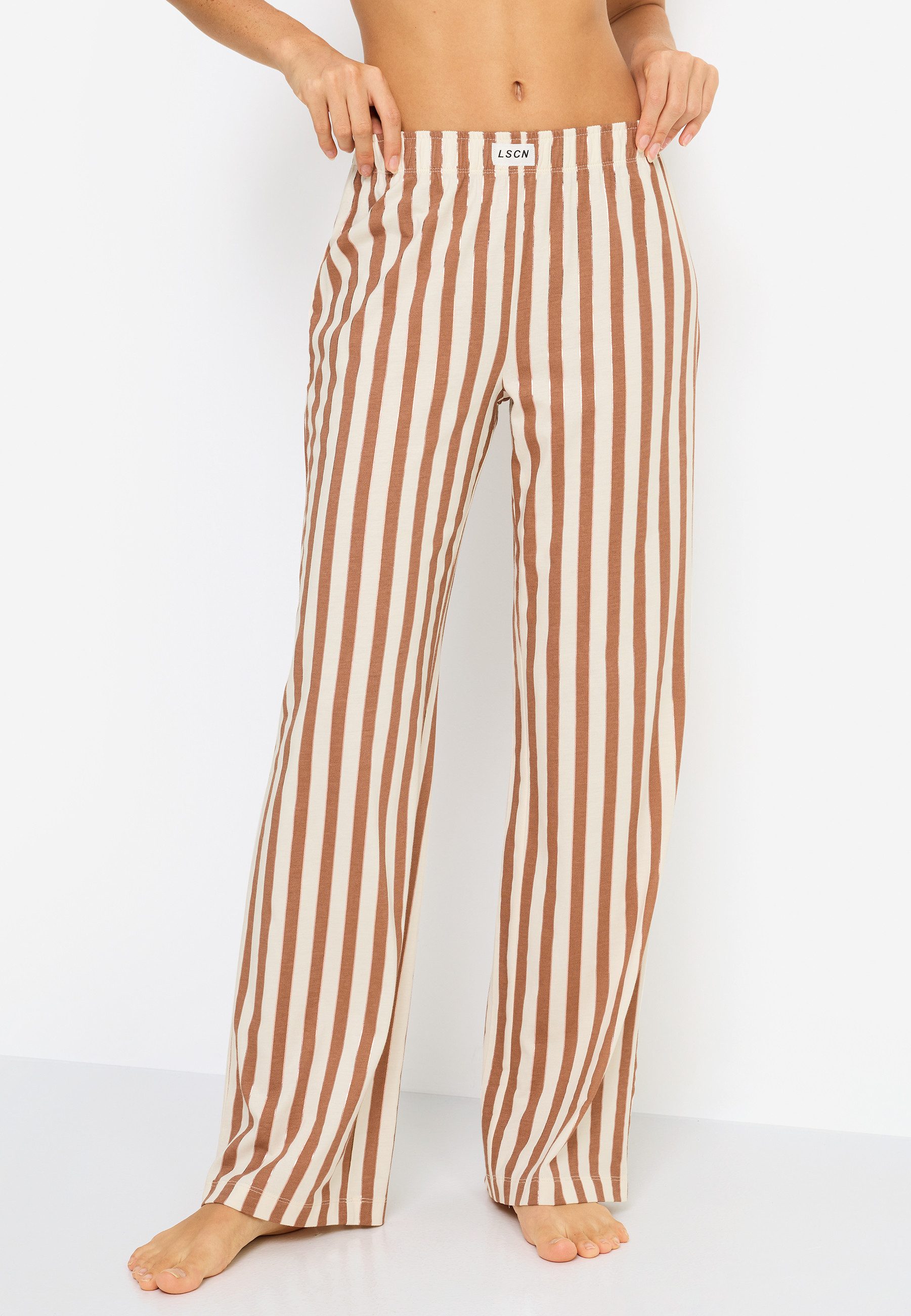LSCN by LASCANA Pyjamahose (1-tlg., 1-teilig) mit weitem Bein günstig online kaufen