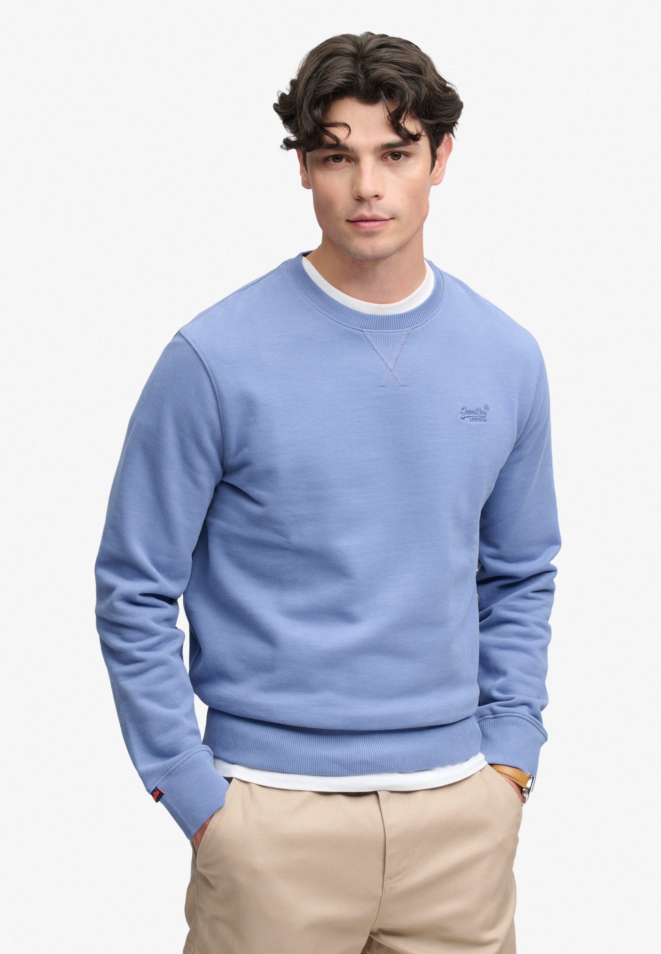 Superdry Sweatshirt ESSENTIAL LOGO CREW SWEATSHIRT Baumwollmischung, loose fit