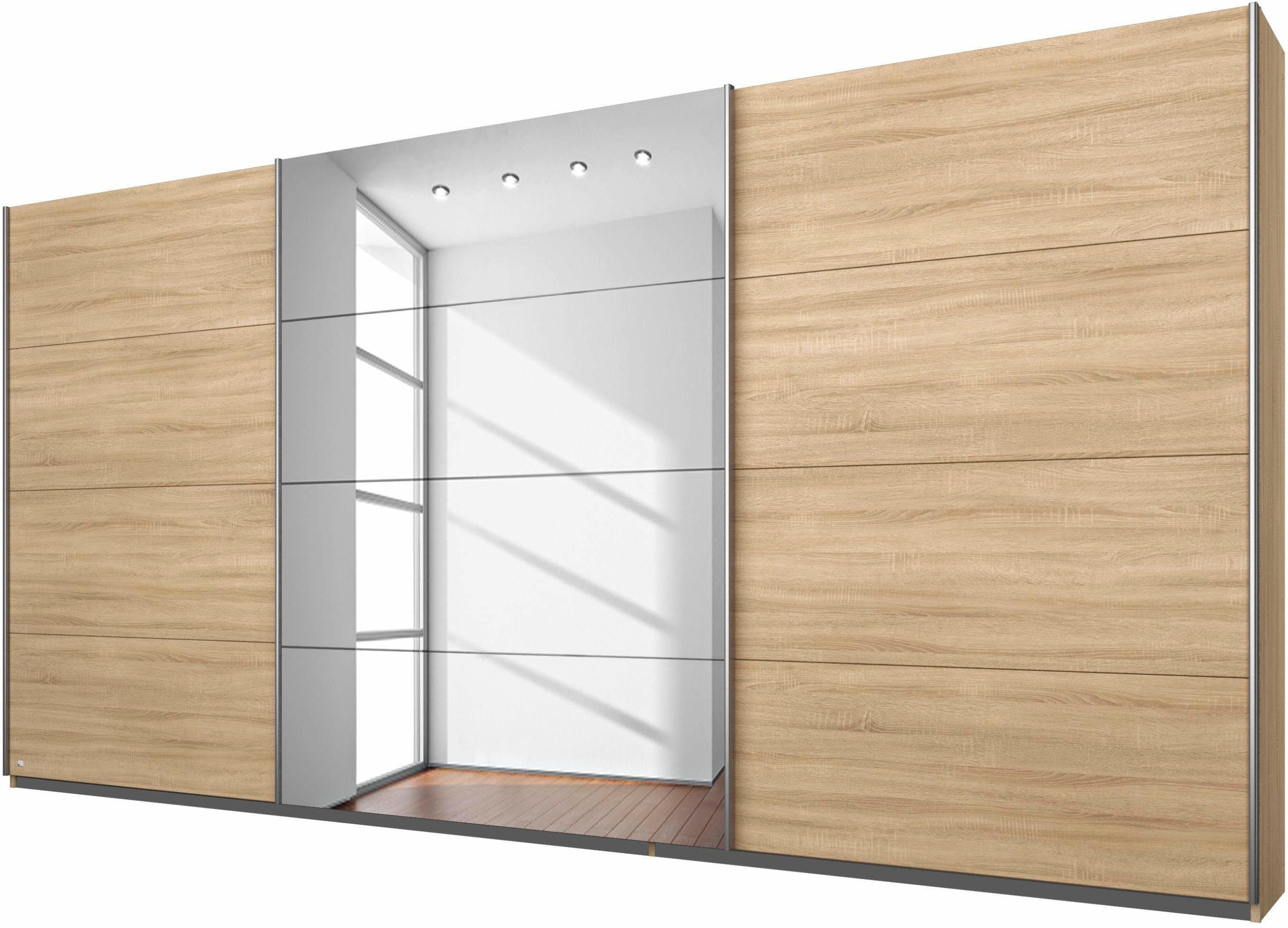 OTTO home Kleiderschrank Mehrzweckschrank Aktenschrank Möbel Mietswohnung Schlafzimmer DOBENE (erhältlich in Breite: 271 und 360 cm, Höhe: 210 cm) mit großen Spiegelelementen, inkl. Schubladeneinsatz MADE IN GERMANY