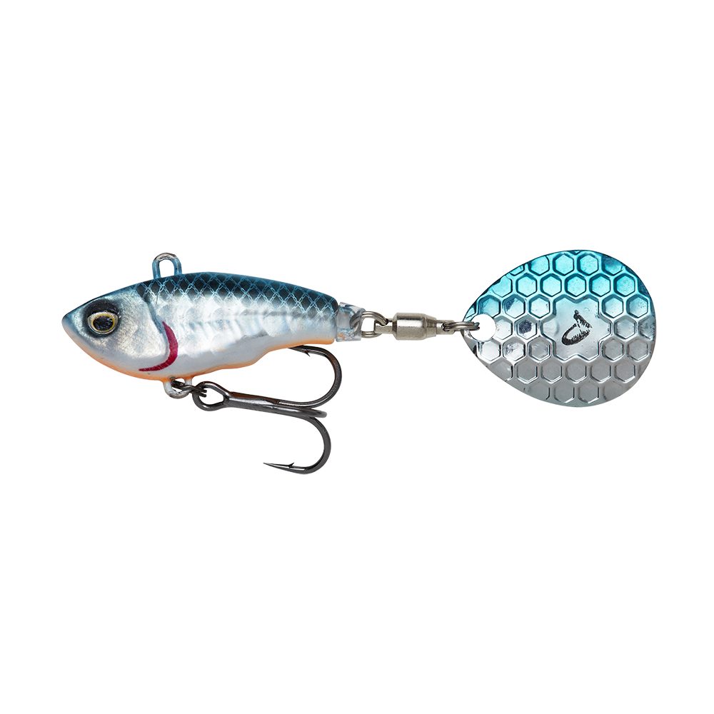 Savage Gear Kunstköder FAT TAIL SPIN SINKING 5 Farben 9g 5,5cm Spinnerbaits Raubfisch Forelle, Weitwurfköder