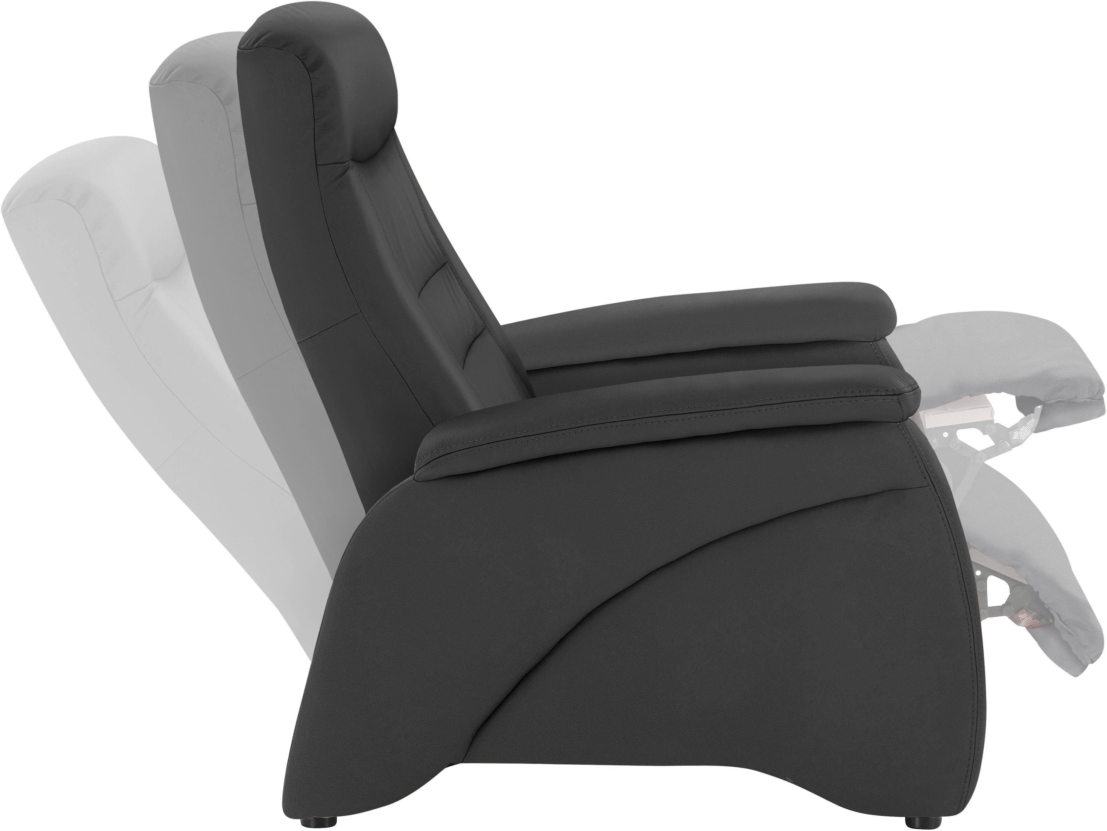 exxpo - sofa fashion Relaxsessel Ascoli, Relaxsessel, Loungesessel, Hochlehnsessel, mit Relaxfunktion – Bild 3 von 5