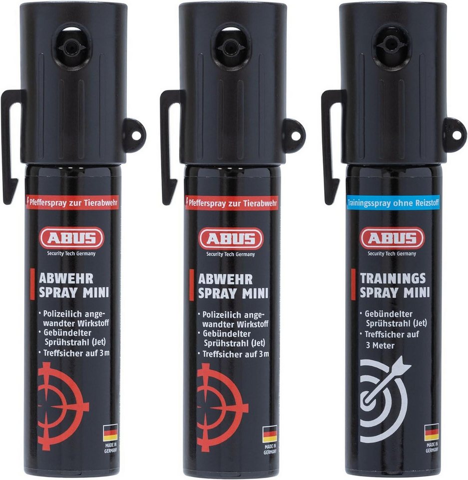 ABUS Tierabwehrspray ABUS SDS80 Mini Abwehrspray, hochwirksames Pfefferspray, verschd. Sets