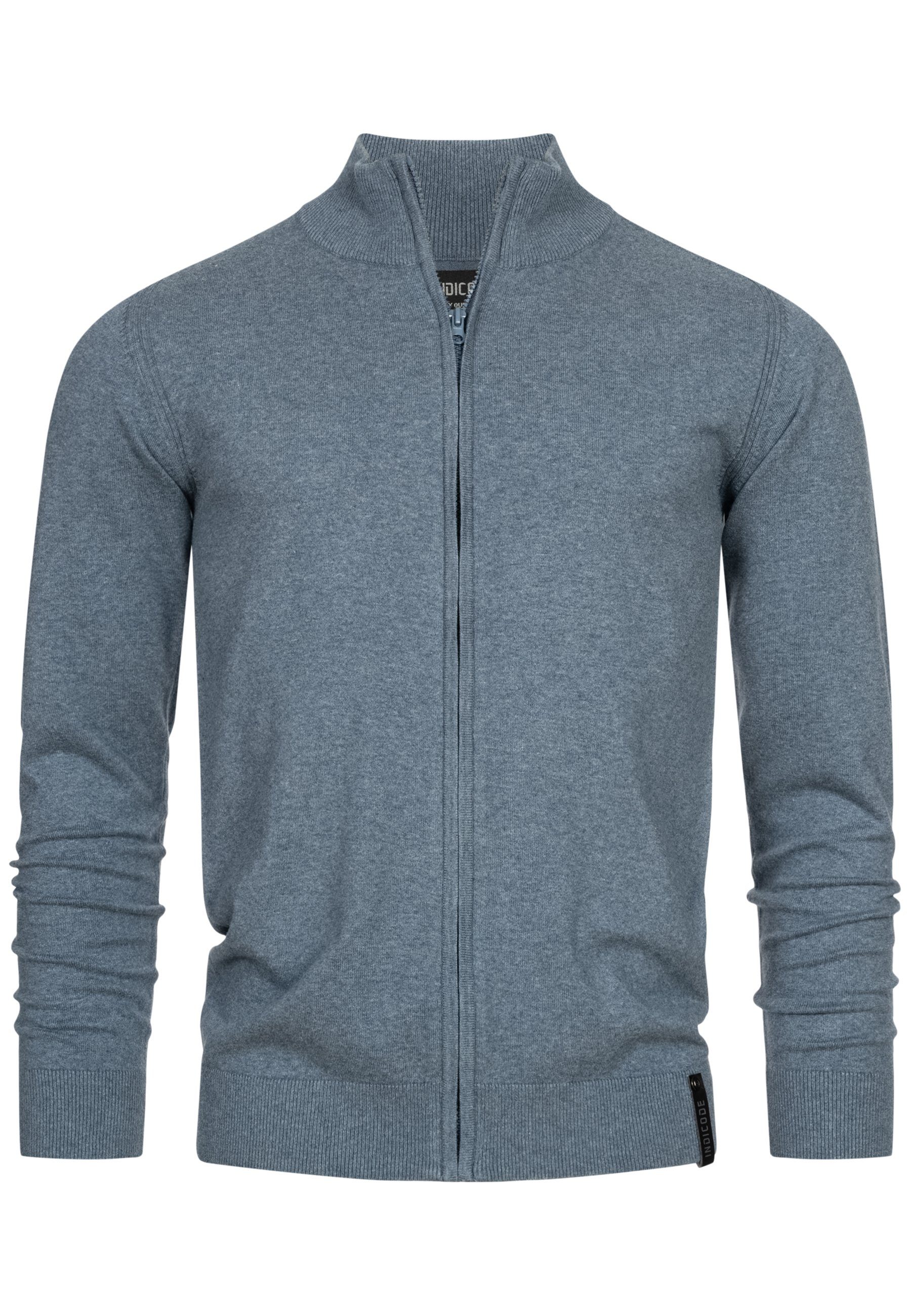 Indicode Strickjacke Herren Lau Herrenstrickjacke günstig online kaufen