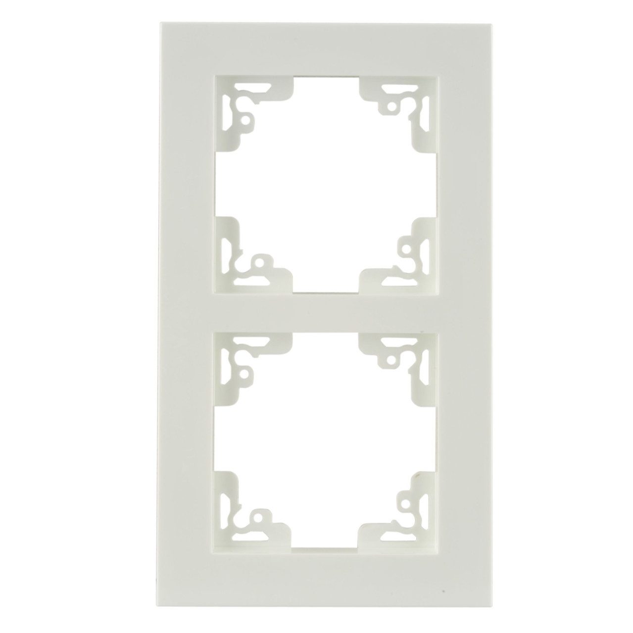 UNITEC Abdeckrahmen Unitec Abdeckrahmen Melbourne 2-fach alpinweiß, Eiche