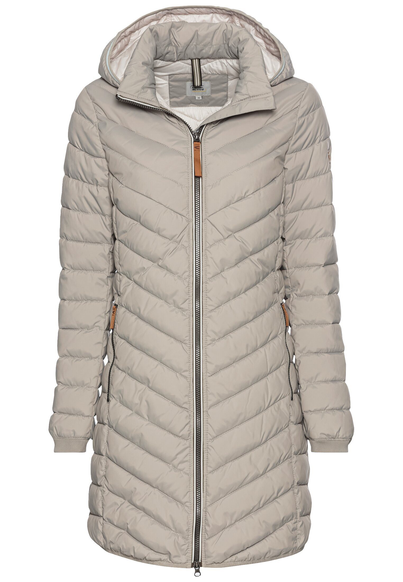 camel active Steppmantel Steppmantel mit Fischgrat-Muster günstig online kaufen