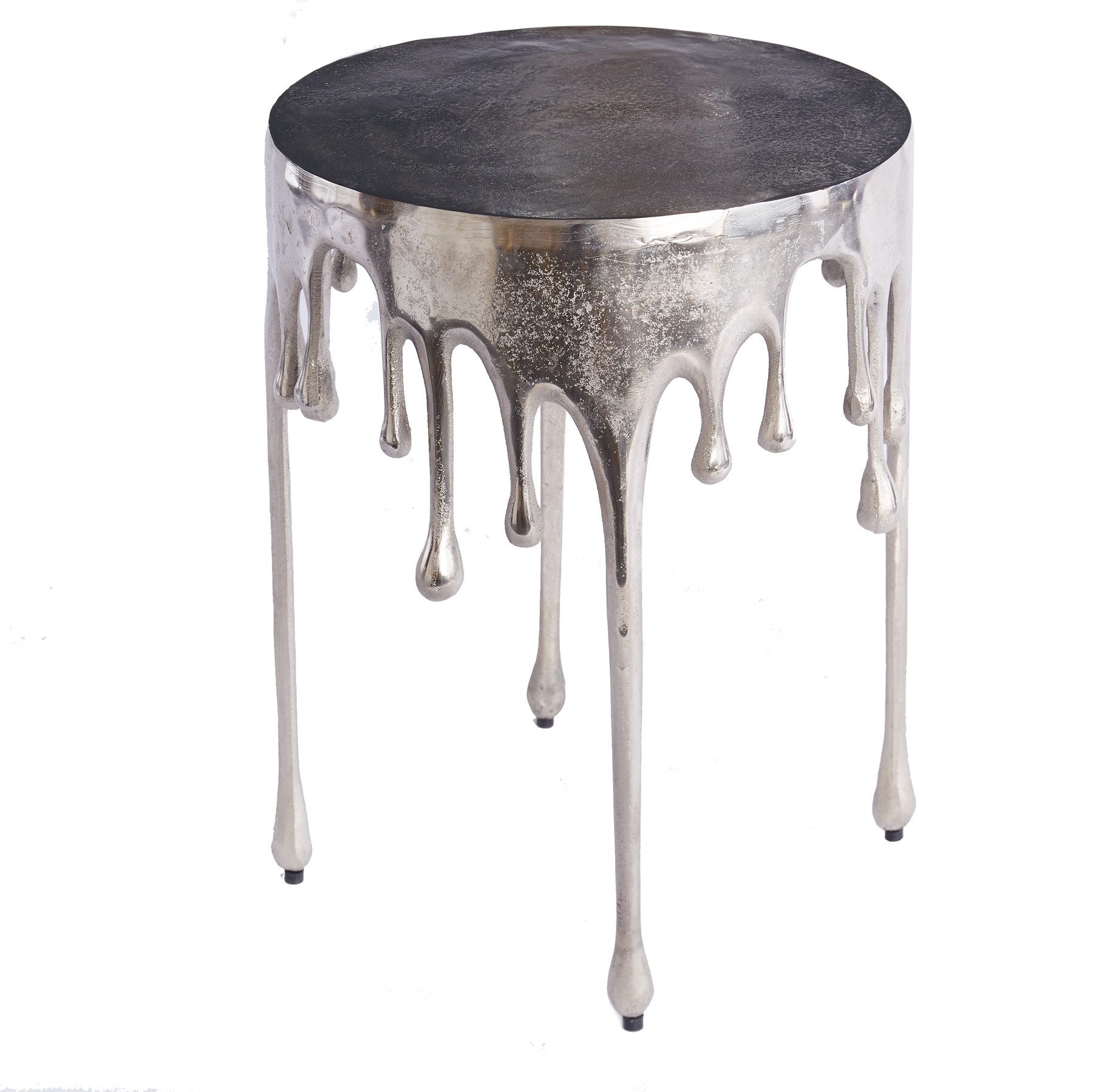 riess-ambiente Beistelltisch LIQUID LINE Ø50cm silber (Einzelartikel, 1-St) günstig online kaufen