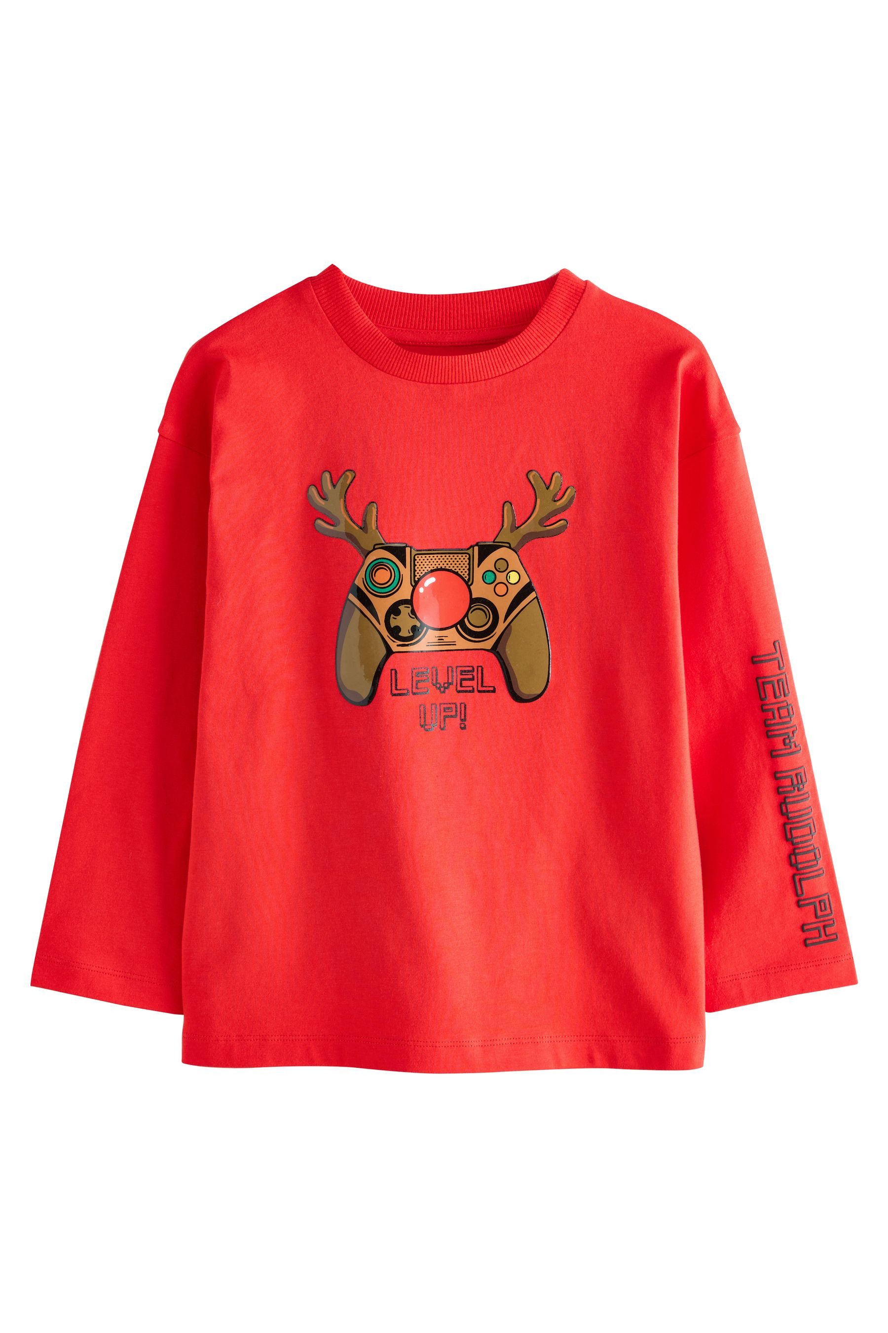 Langarmshirt Weihnachtliches, langärmeliges T-Shirt