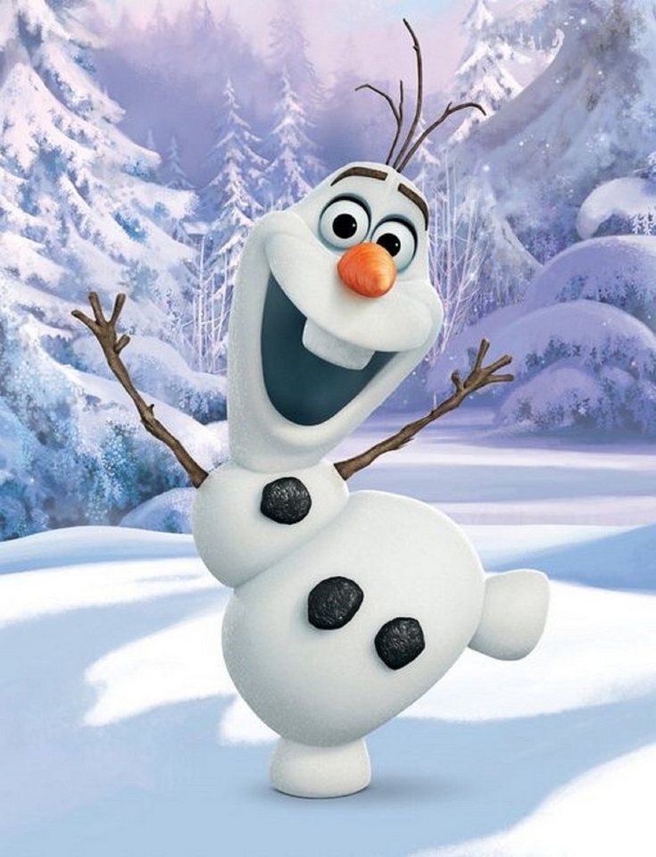 Kinderdecke Kuscheldecke / Schmusedecke mit Motiv Olaf aus Disney Frozen II  130 x, Disney Frozen
