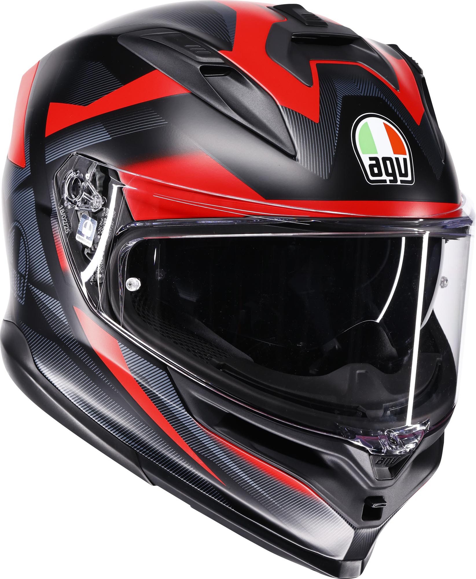AGV Motorradhelm K7 Glimpse Helm, geeignet für Brillenträger,Pinlockscheibe enthalten,integriertes