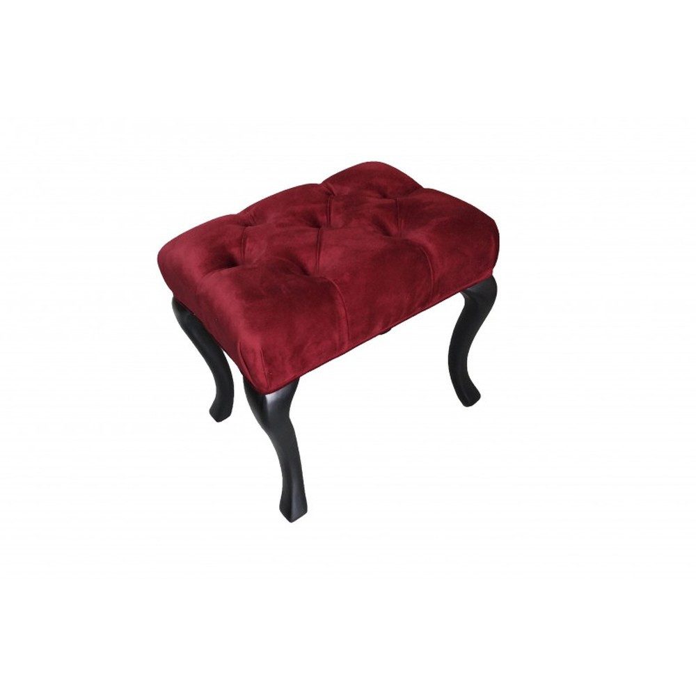 JVmoebel Підніжка Rotfarbener Relax-Hocker aus Textil - Beistellmöbel für Sofa, Made in Europa