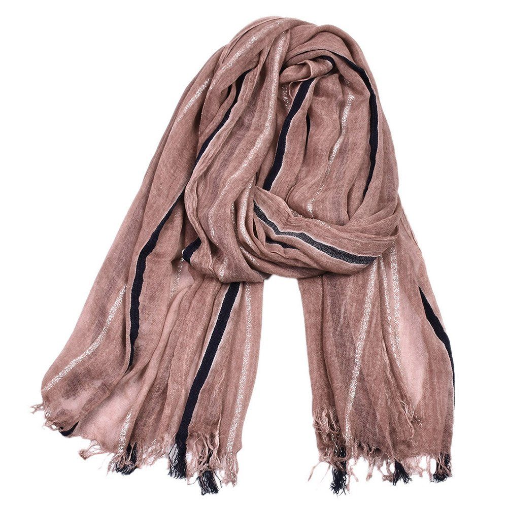 GelldG Modeschal Schal Winter Kaschmir Warme Pink Herbst Wolle schals Dicke Winter Schal für