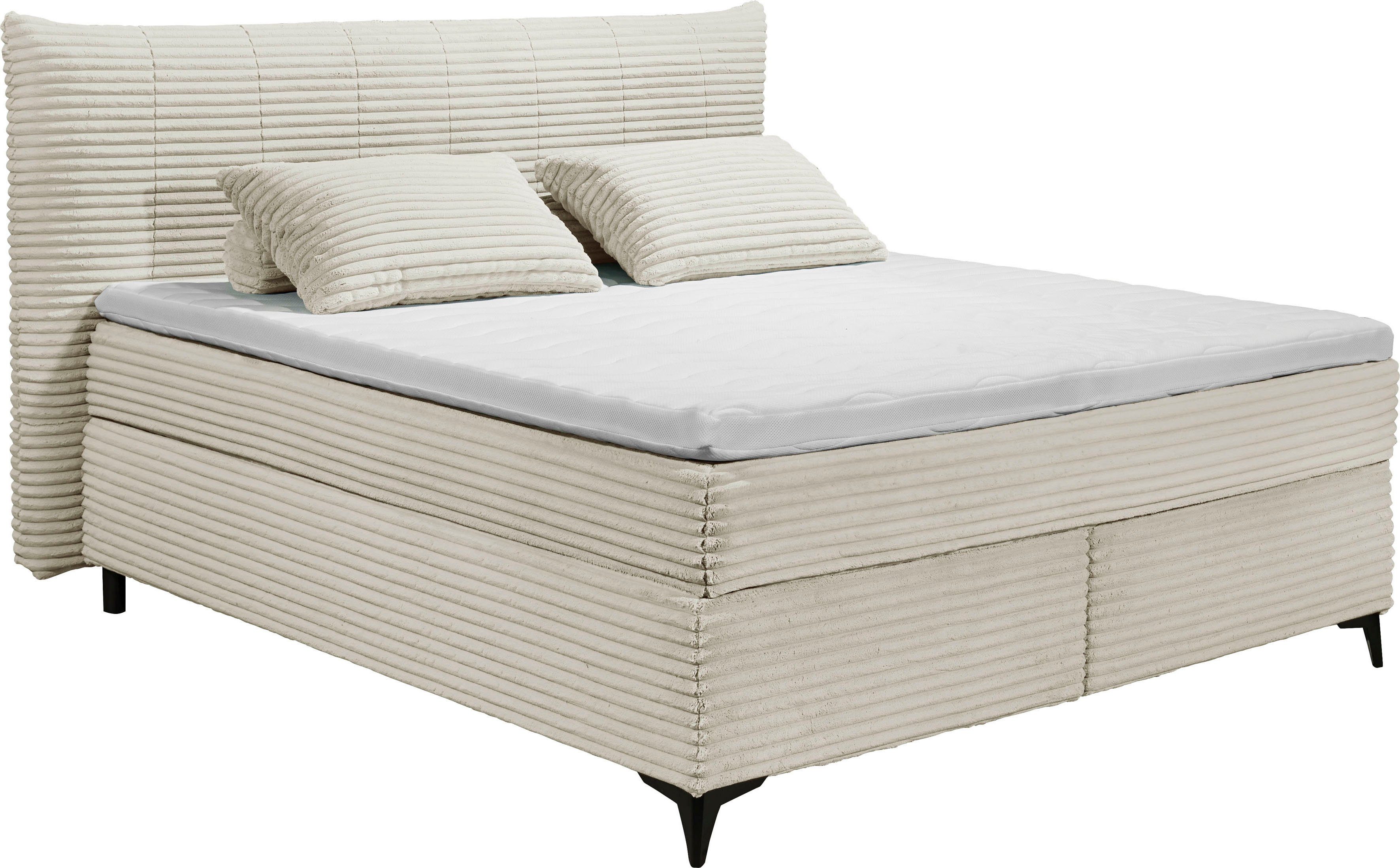 ED EXCITING DESIGN Boxspringbett Seattle, harte günstig online kaufen