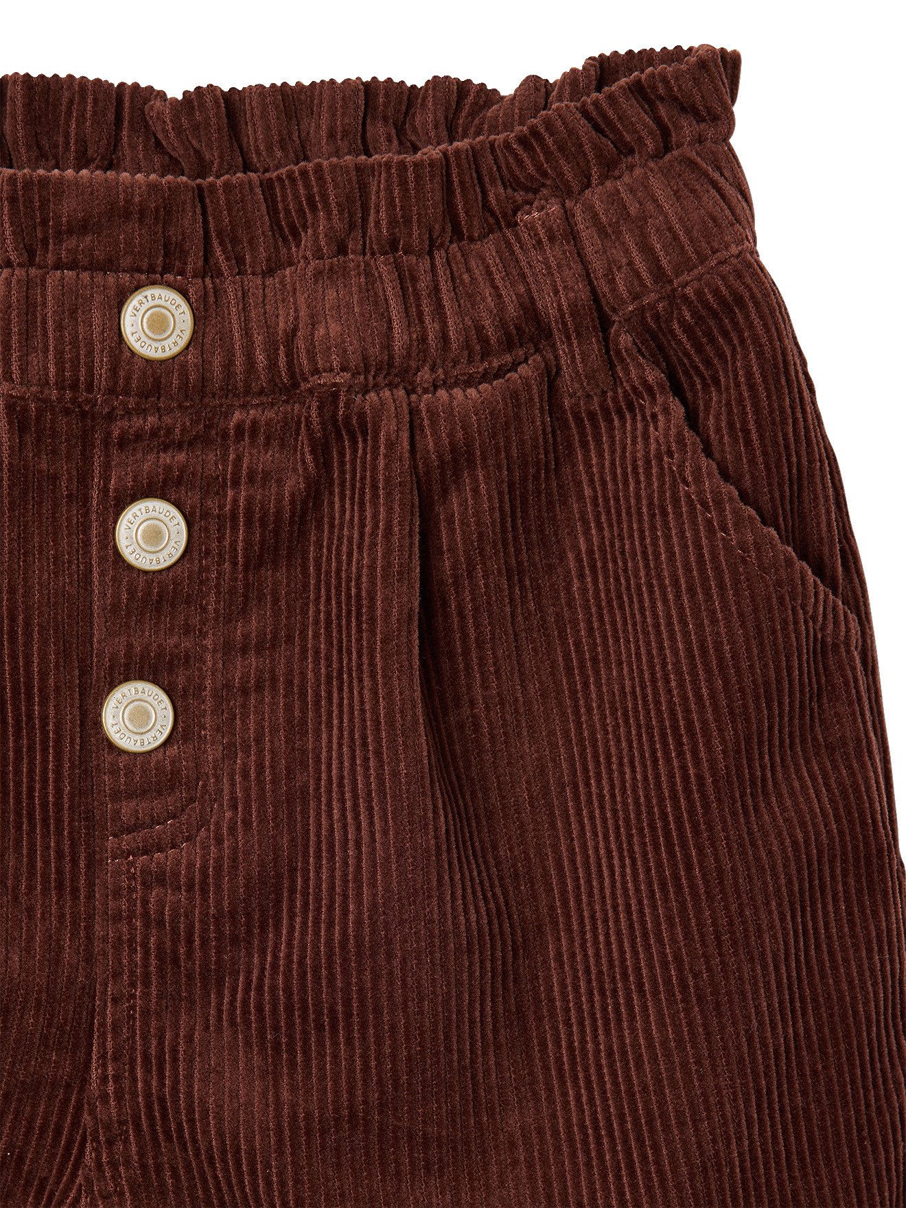 vertbaudet Shorts Mädchen Paperbag-Shorts aus Cord – Bild 3 von 5