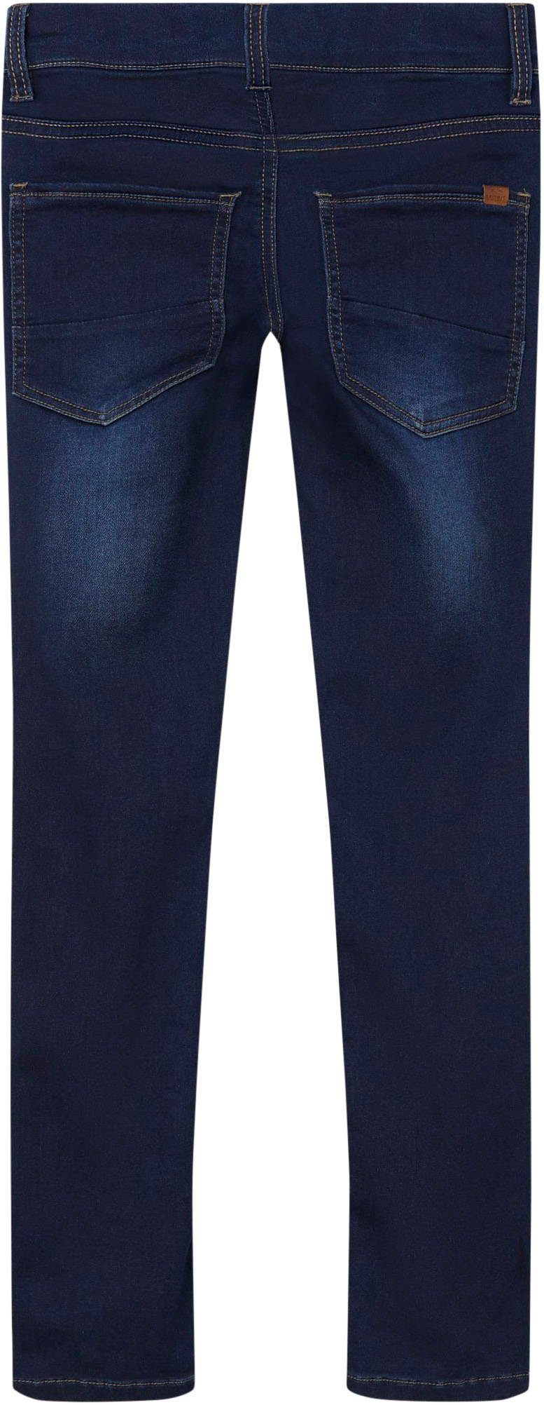 It dark SWE PANT COR1 Name blue denim DNMTHAYER NKMTHEO Stretch-Jeans